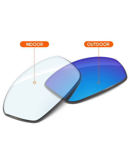 Sky Blue FlashMirror™ Photochromic-Non-Polarized