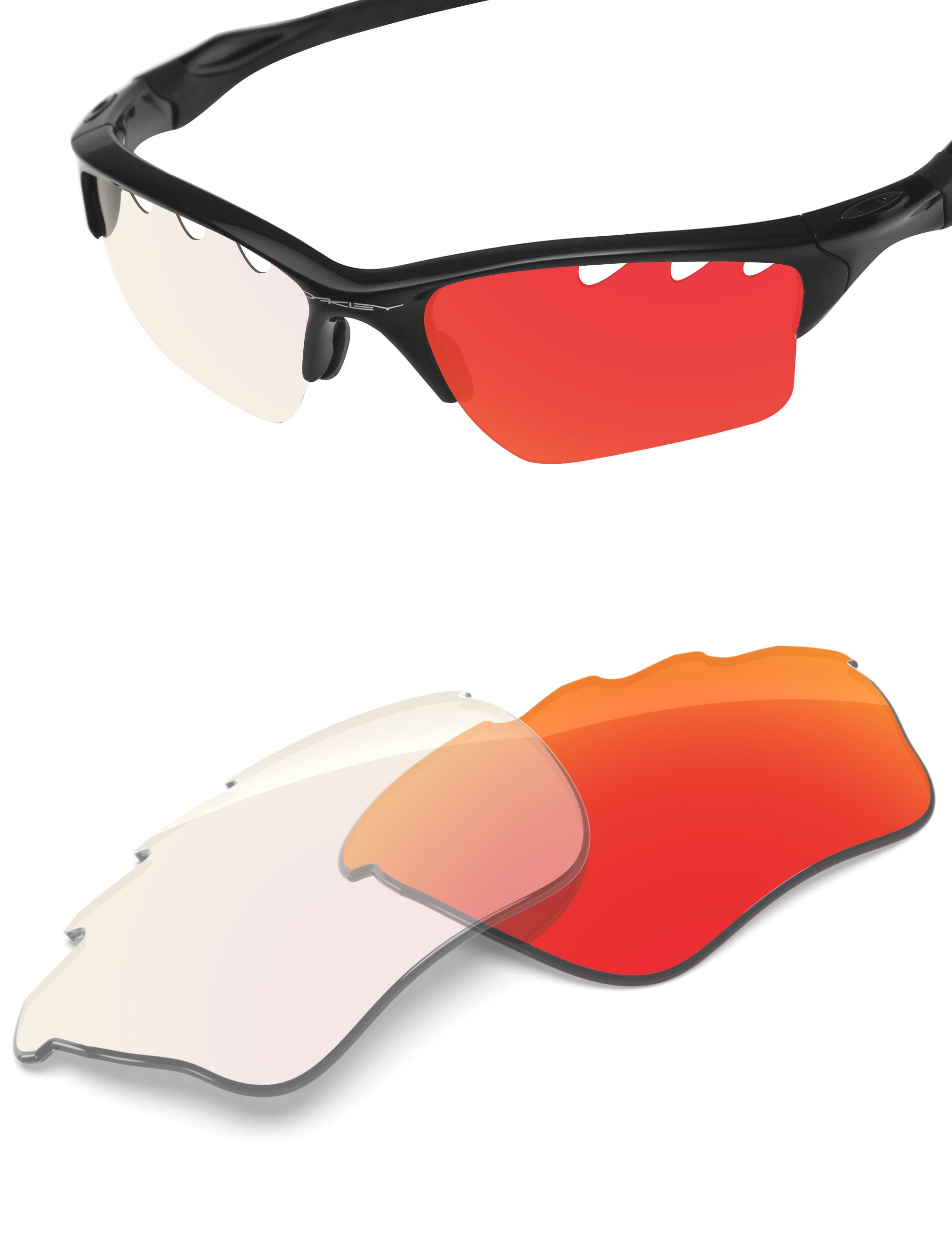 Fire Red FlashMirror™ Photochromic-Non-Polarized