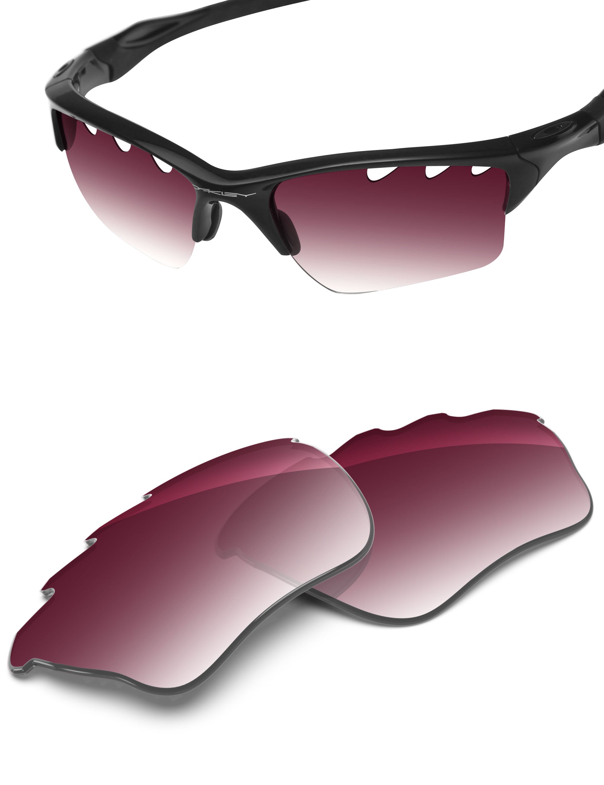 Wine Red Gradient-Non-Polarized