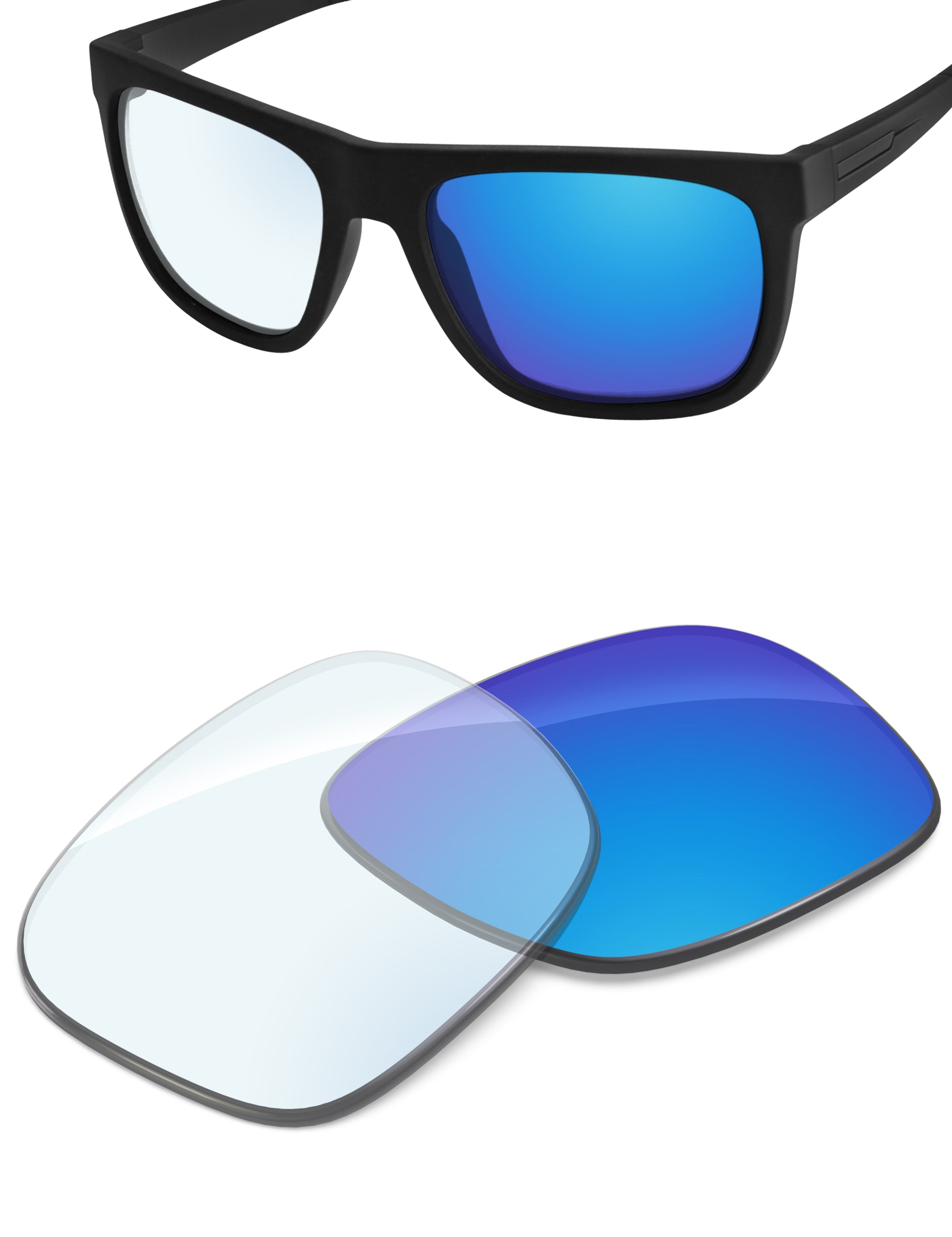 Sky Blue FlashMirror™ Photochromic-Non-Polarized
