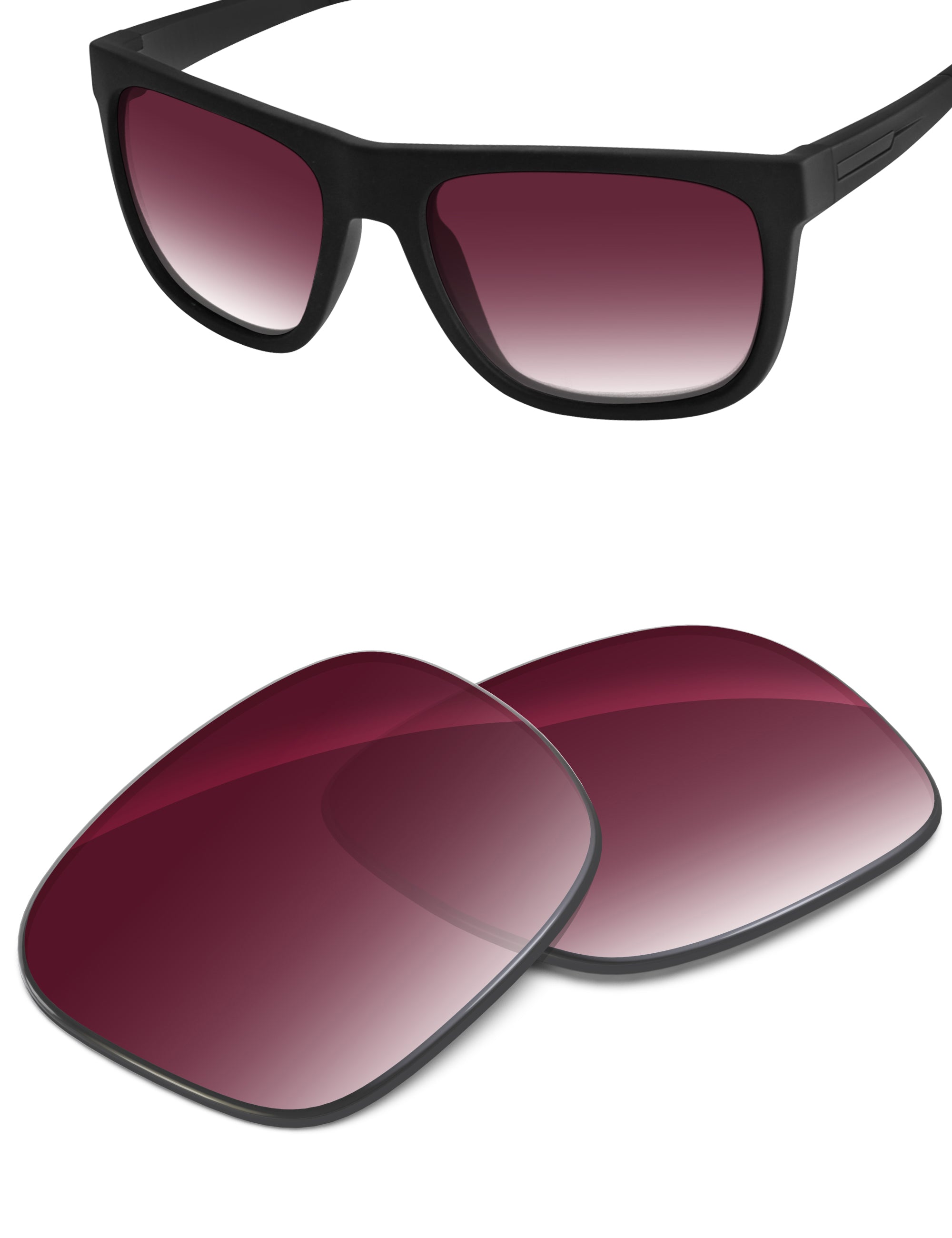 Wine Red Gradient-Non-Polarized