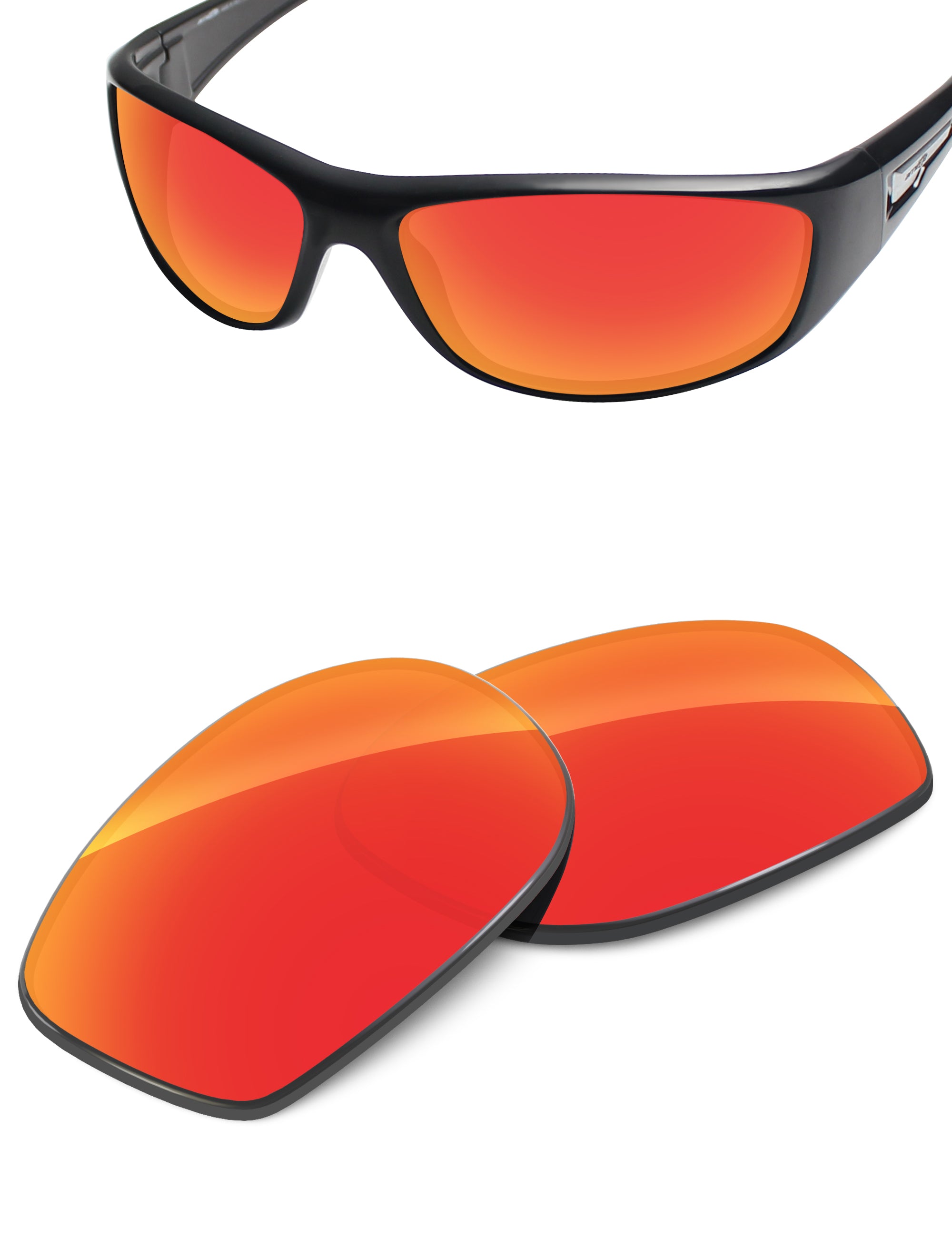 Fire Red FlashMirror™-Non-Polarized
