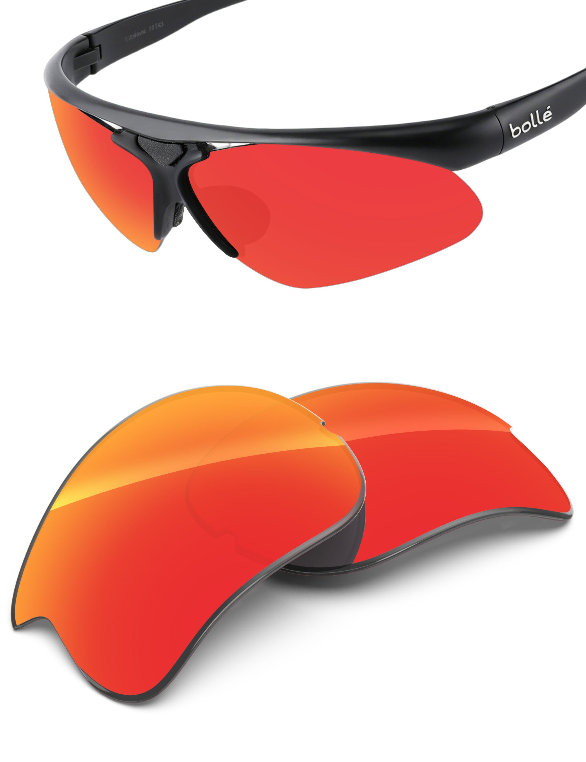Fire Red FlashMirror™-Non-Polarized