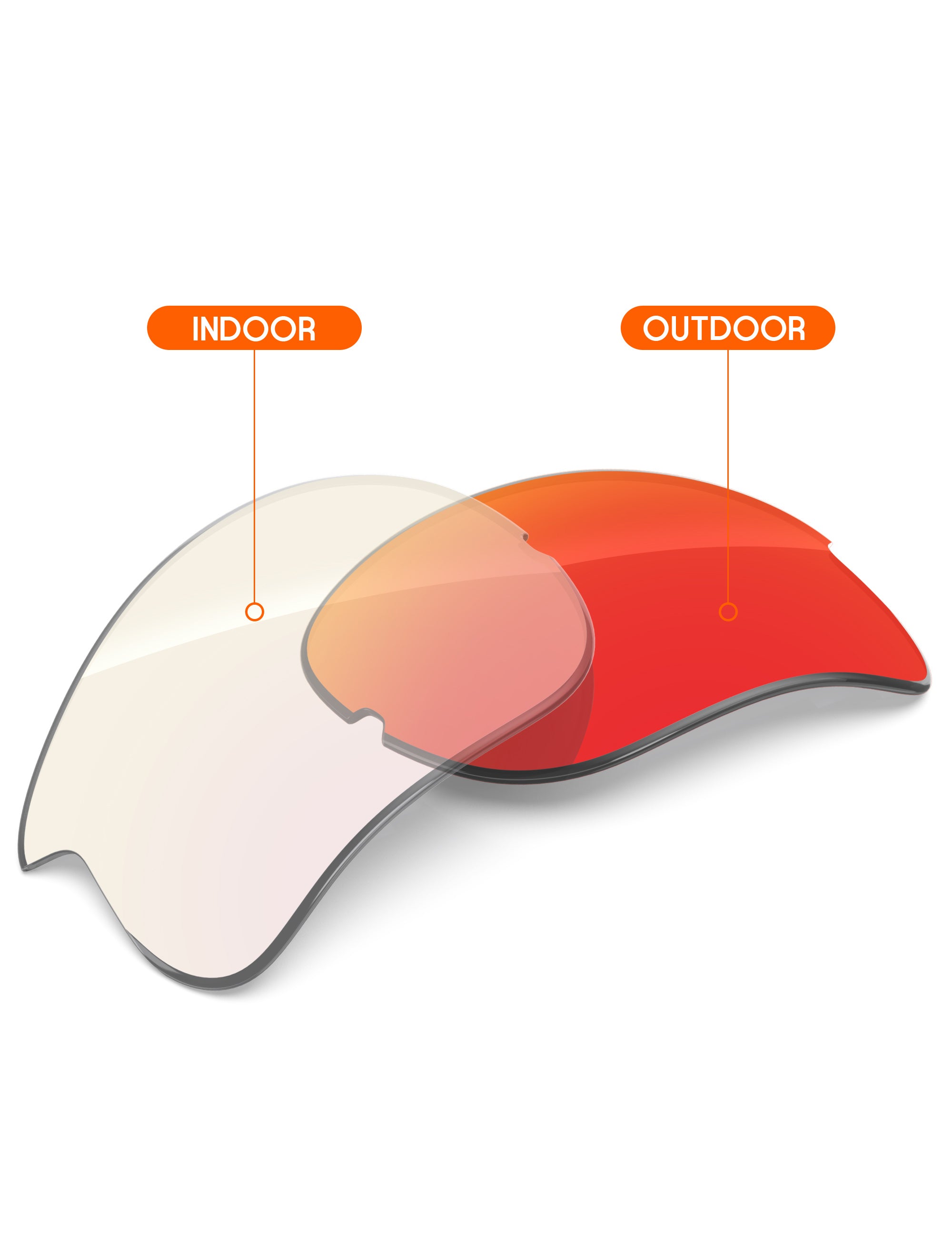 Fire Red FlashMirror™ Photochromic-Non-Polarized