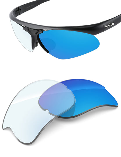 Sky Blue FlashMirror™ Photochromic-Non-Polarized