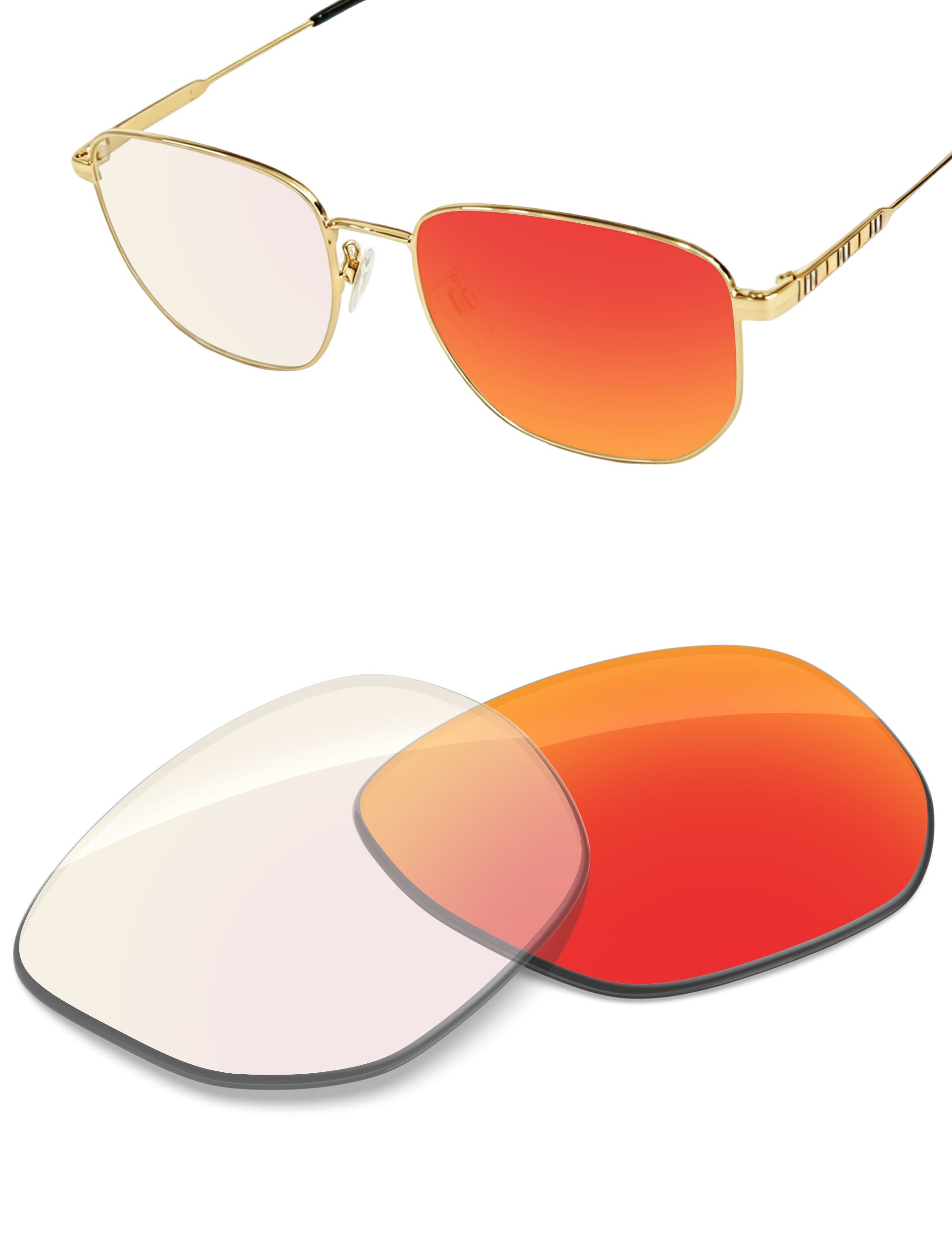 Fire Red FlashMirror™ Photochromic-Non-Polarized
