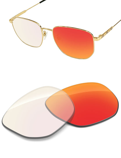 Fire Red FlashMirror™ Photochromic-Non-Polarized