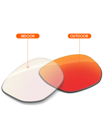 Fire Red FlashMirror™ Photochromic-Non-Polarized