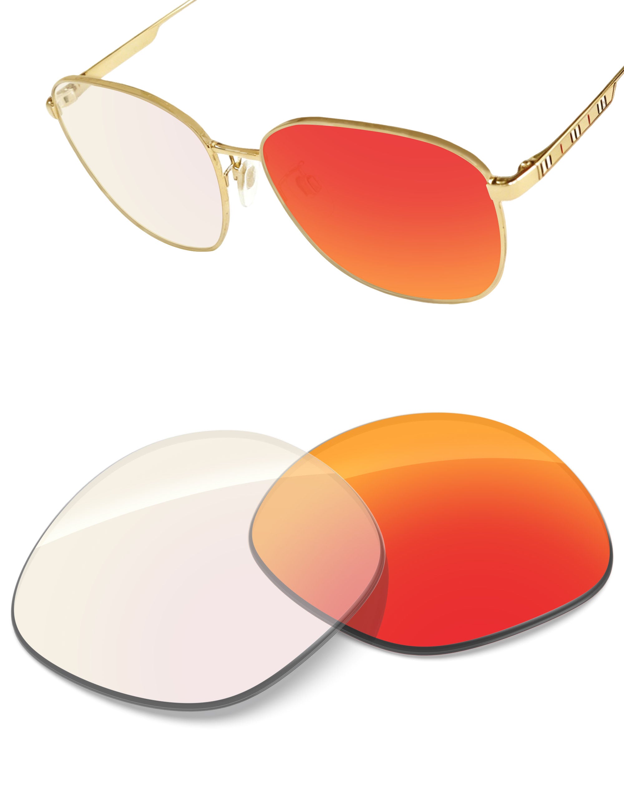 Fire Red FlashMirror™ Photochromic-Non-Polarized