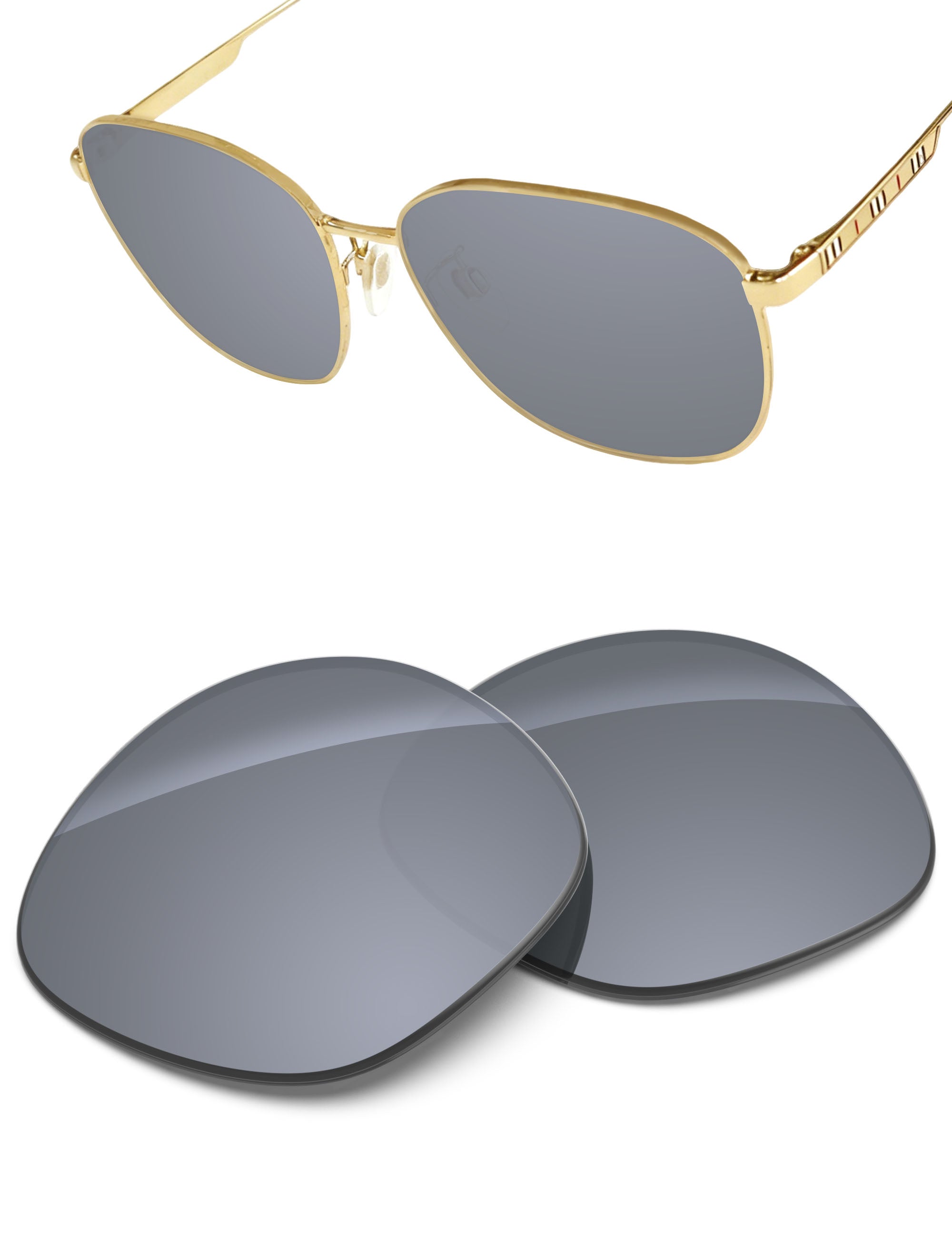 Silver Metallic FlashMirror™-Non-Polarized