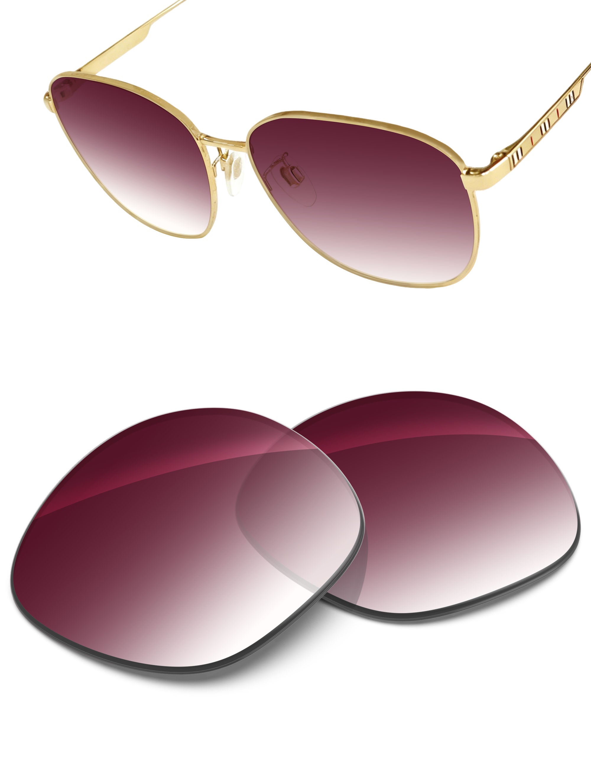 Wine Red Gradient-Non-Polarized