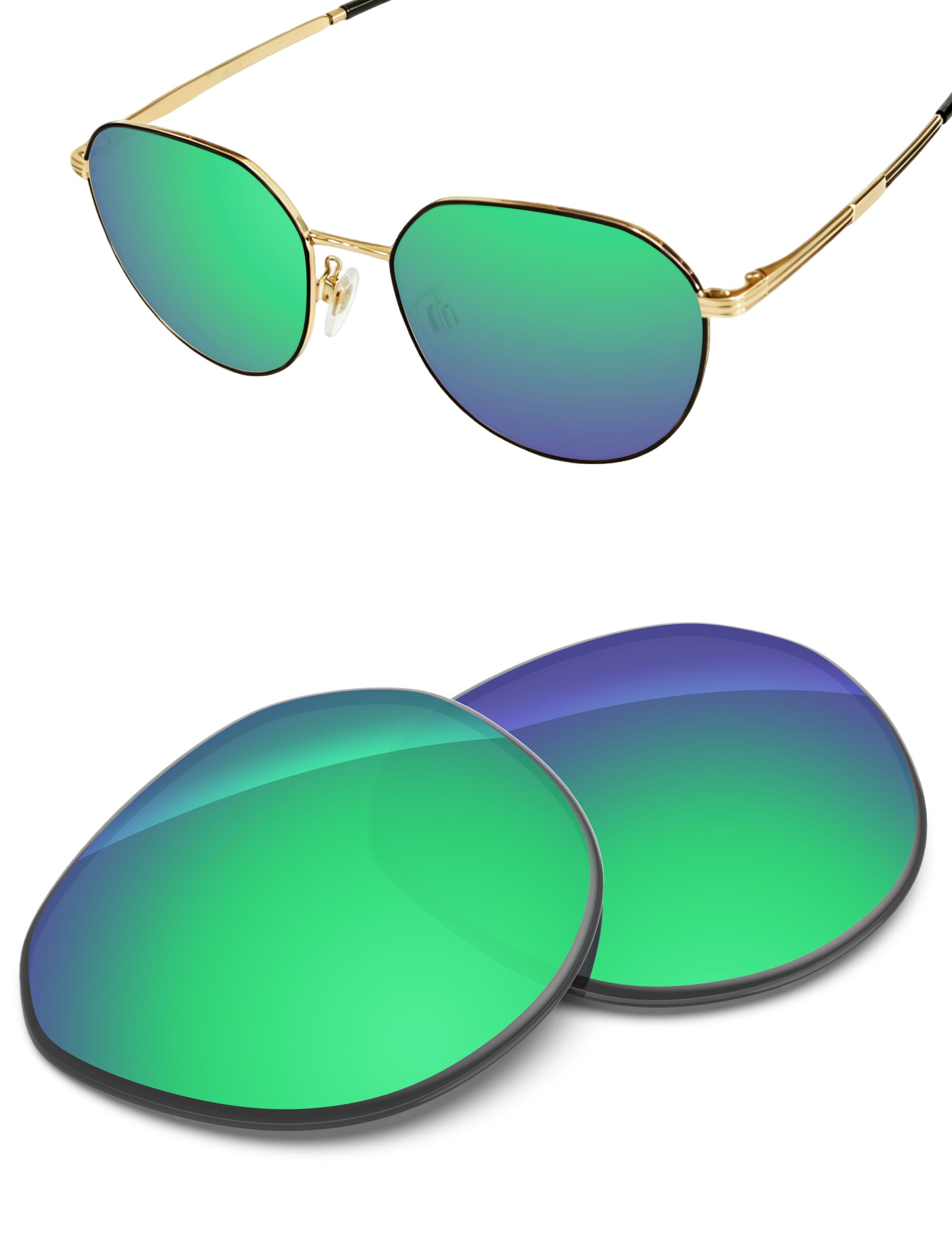 Emerald Green FlashMirror™-Non-Polarized
