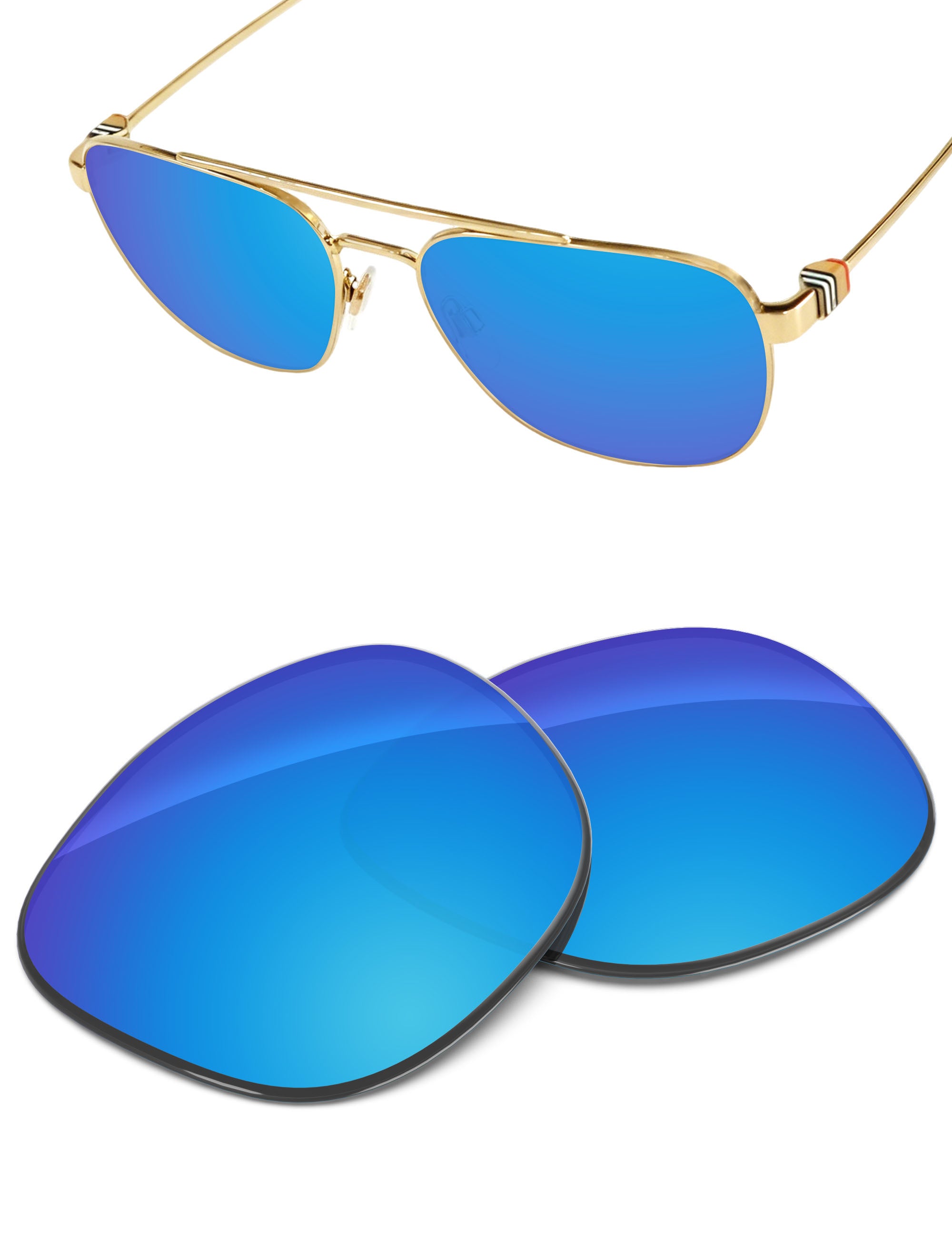 Sky Blue FlashMirror™-Non-Polarized