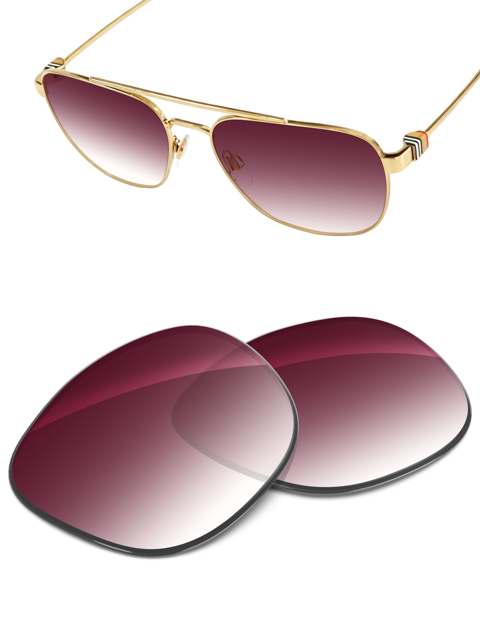 Wine Red Gradient-Non-Polarized