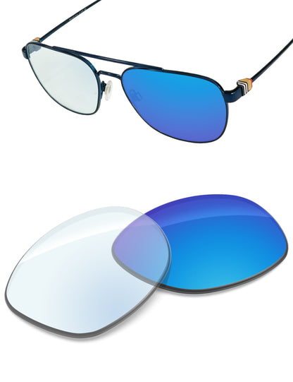 Sky Blue FlashMirror™ Photochromic-Non-Polarized