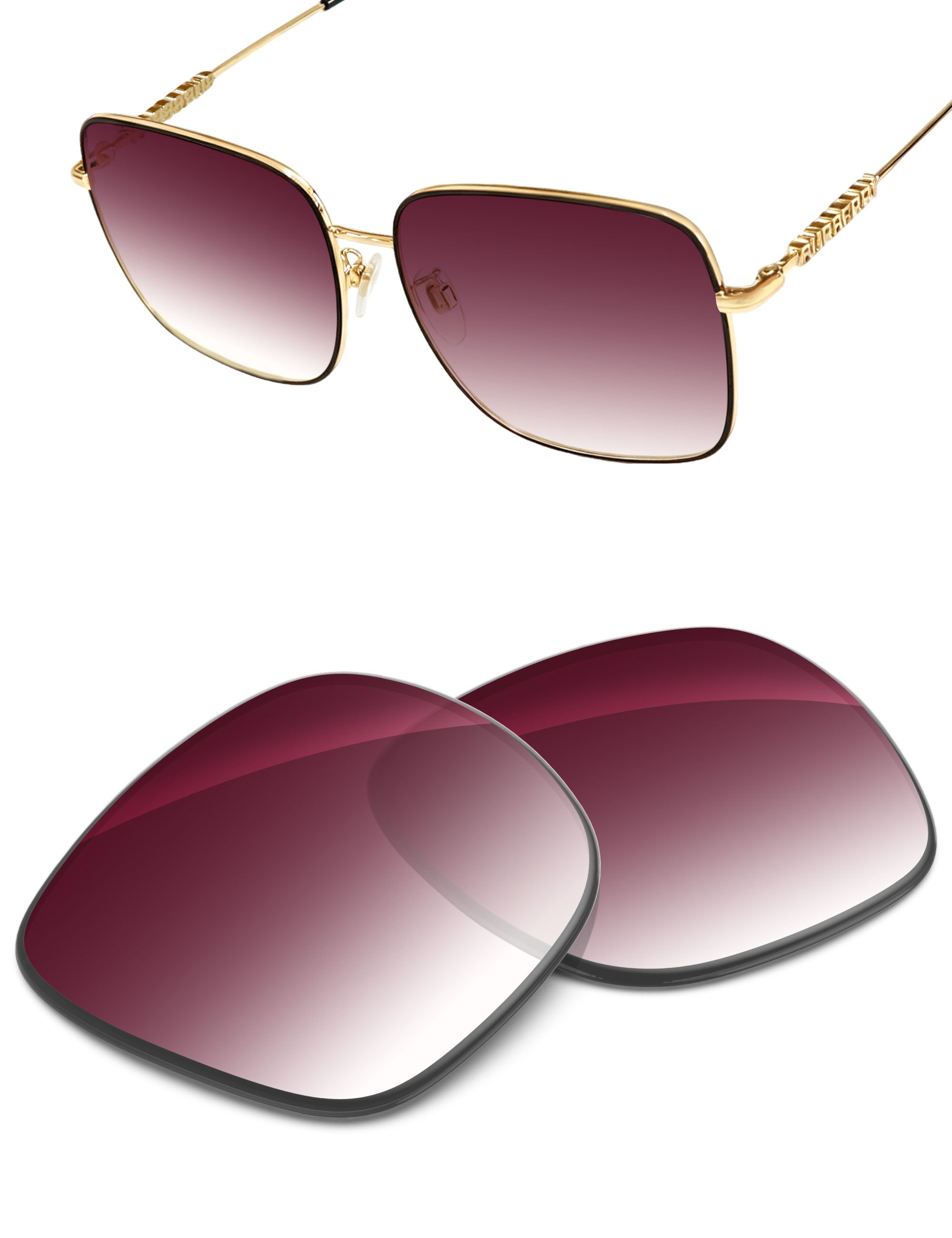 Wine Red Gradient-Non-Polarized
