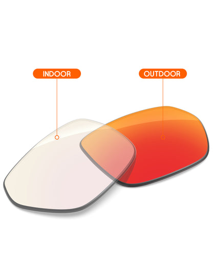 Fire Red FlashMirror™ Photochromic-Non-Polarized