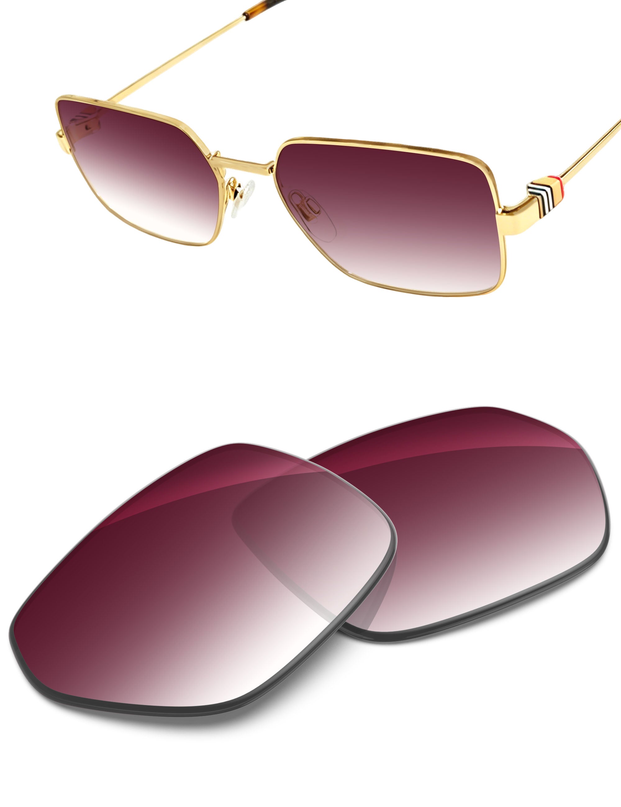 Wine Red Gradient-Non-Polarized