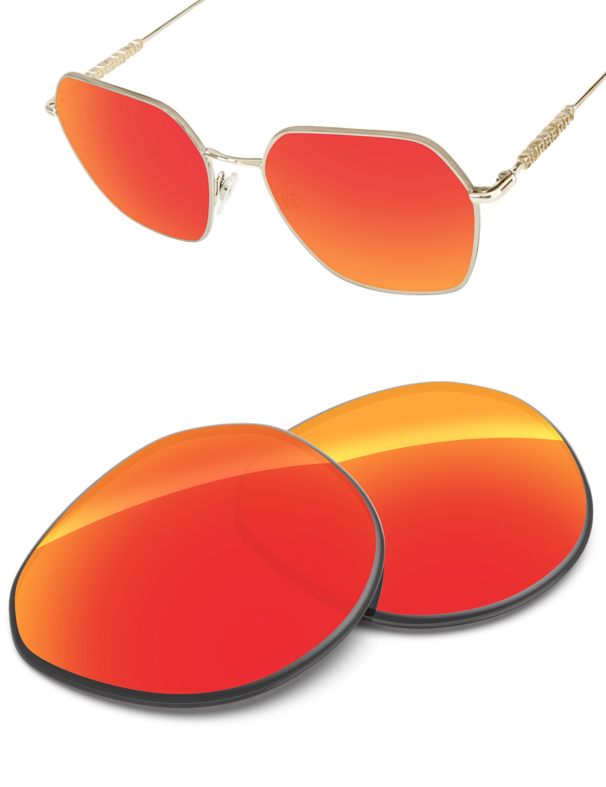 Fire Red FlashMirror™-Non-Polarized