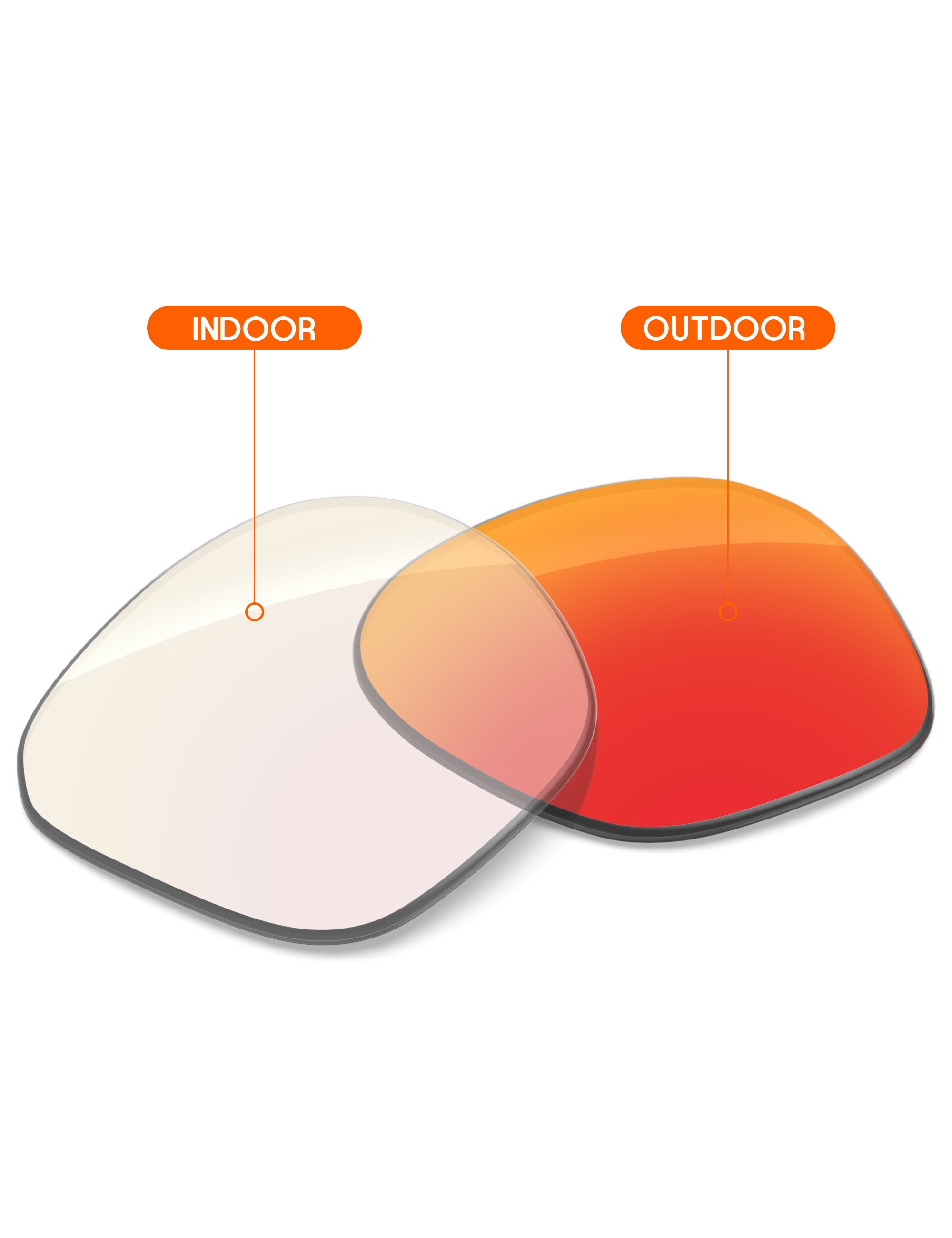 Fire Red FlashMirror™ Photochromic-Non-Polarized