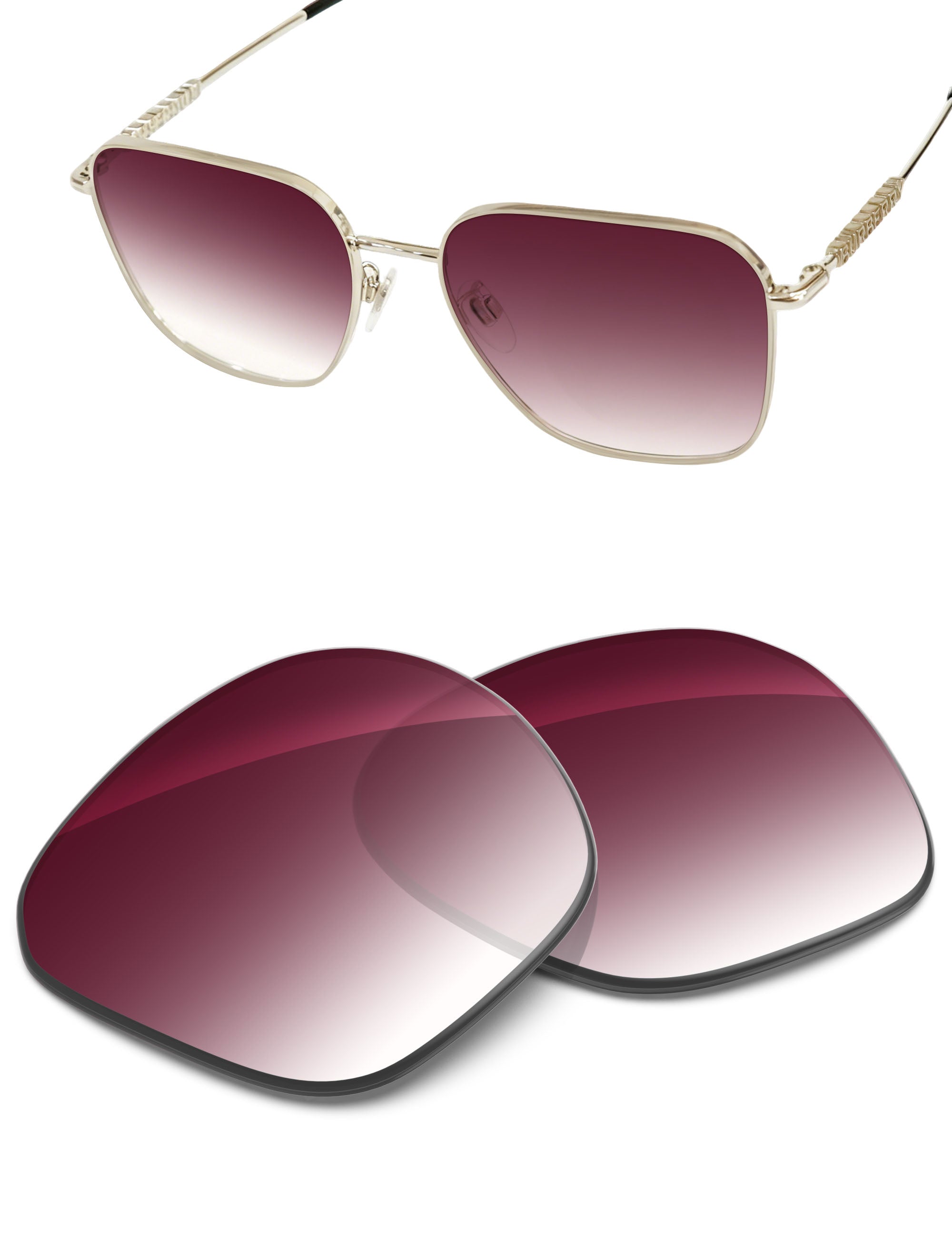 Wine Red Gradient-Non-Polarized