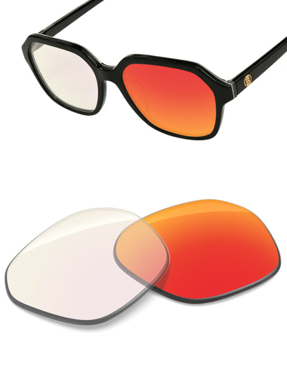 Fire Red FlashMirror™ Photochromic-Non-Polarized