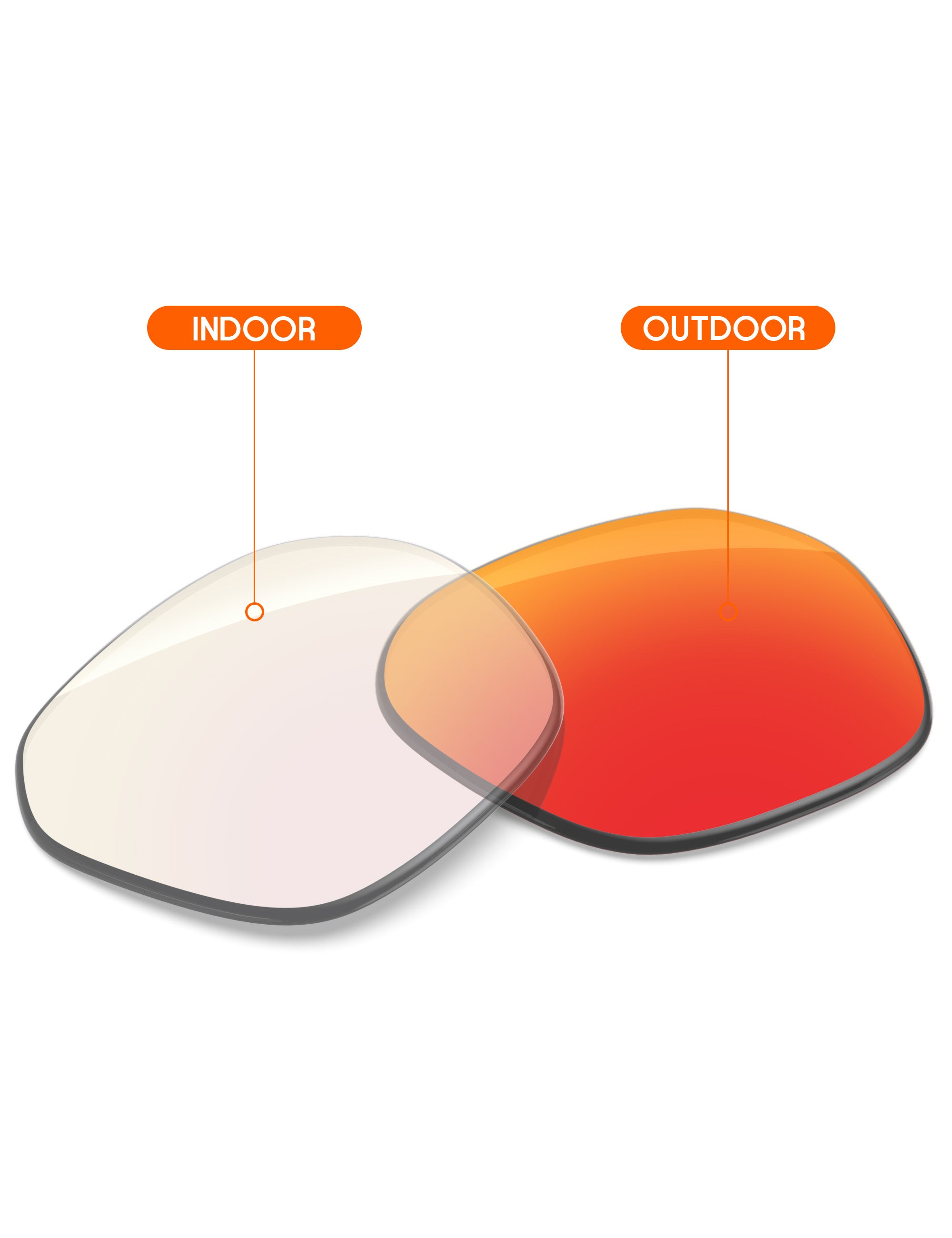 Fire Red FlashMirror™ Photochromic-Non-Polarized