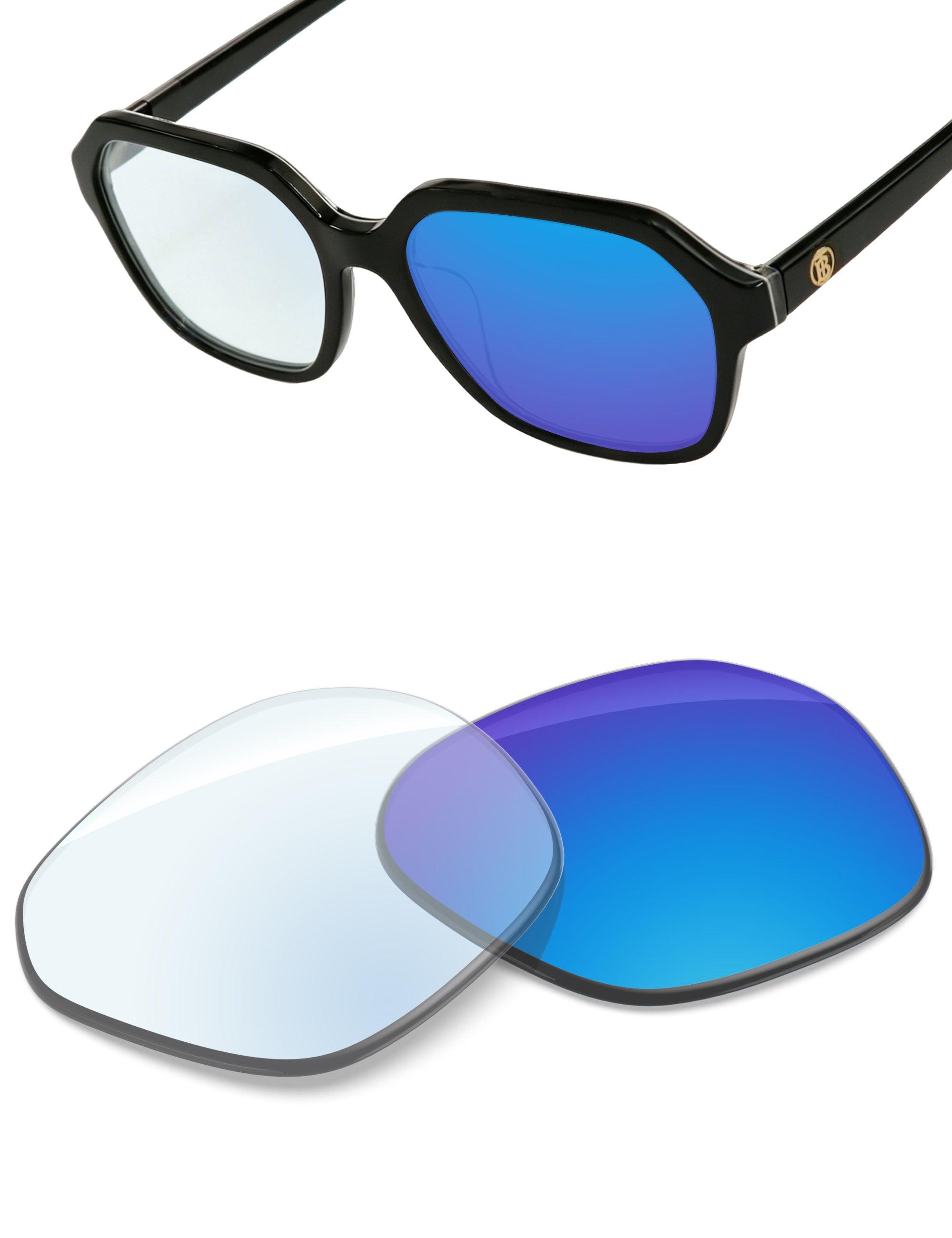 Sky Blue FlashMirror™ Photochromic-Non-Polarized