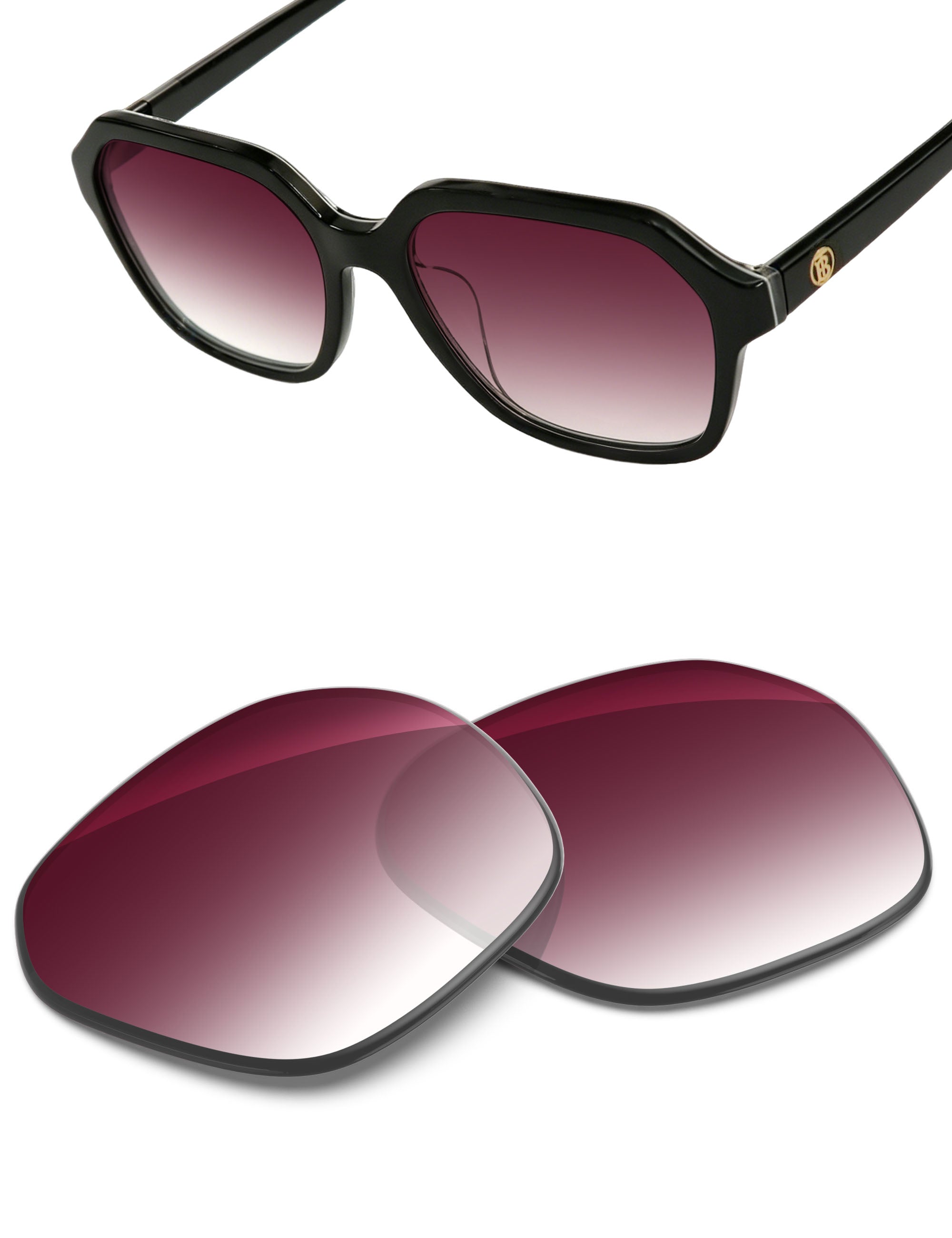 Wine Red Gradient-Non-Polarized