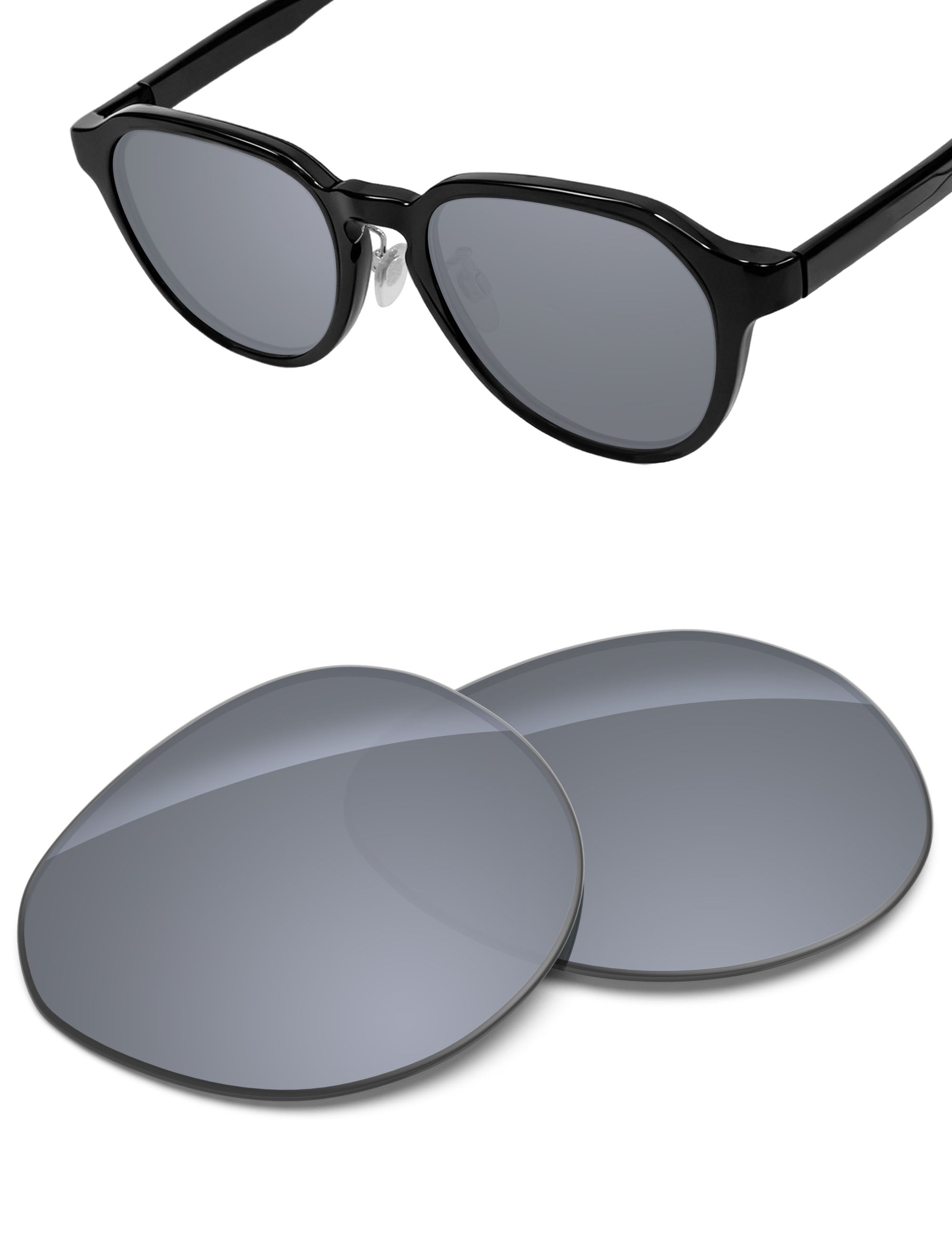 Silver Metallic FlashMirror™-Non-Polarized