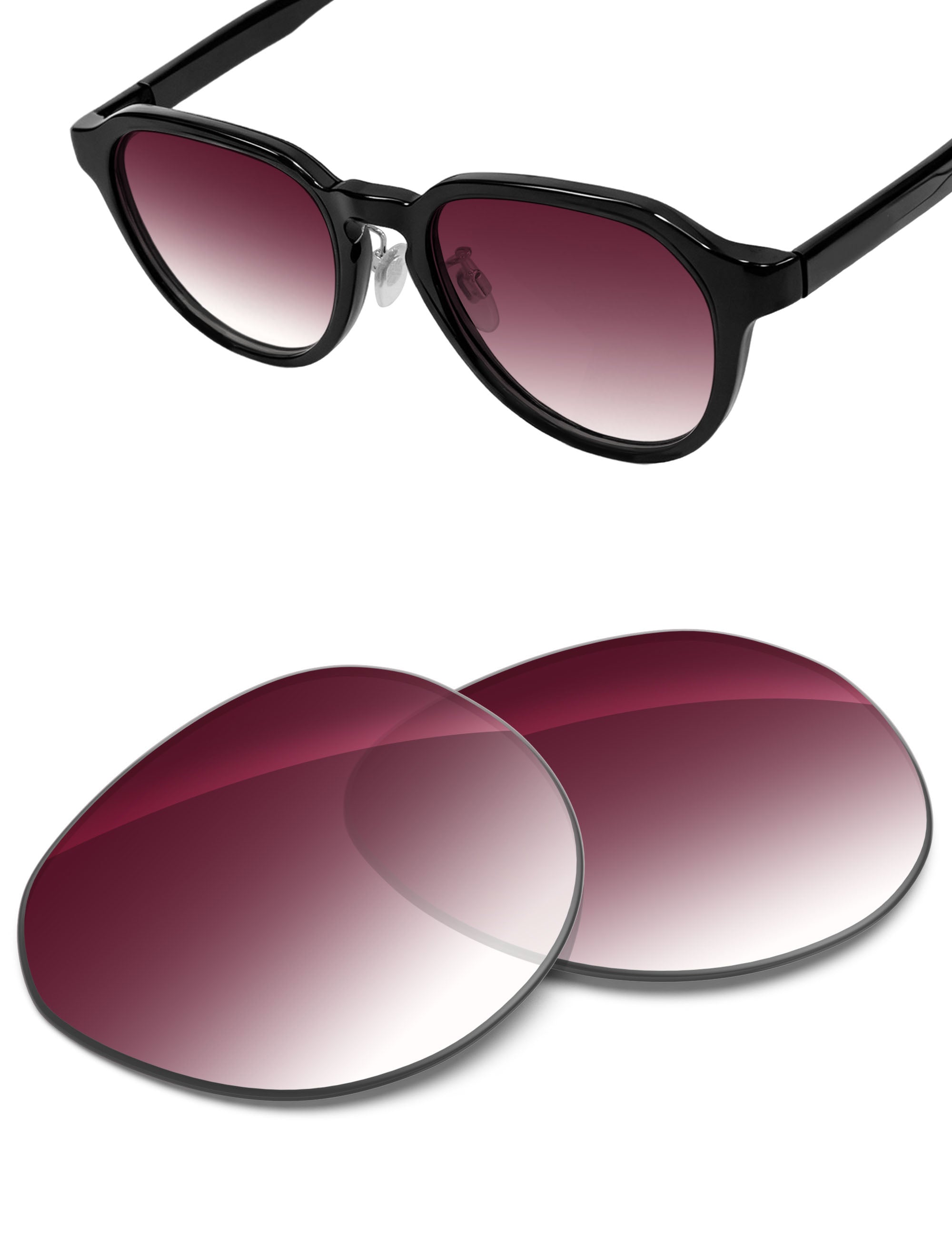 Wine Red Gradient-Non-Polarized