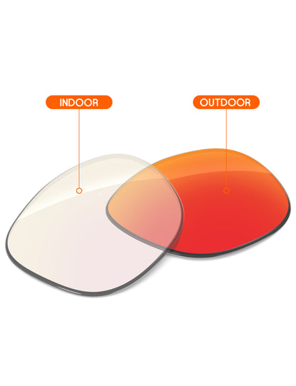 Fire Red FlashMirror™ Photochromic-Non-Polarized