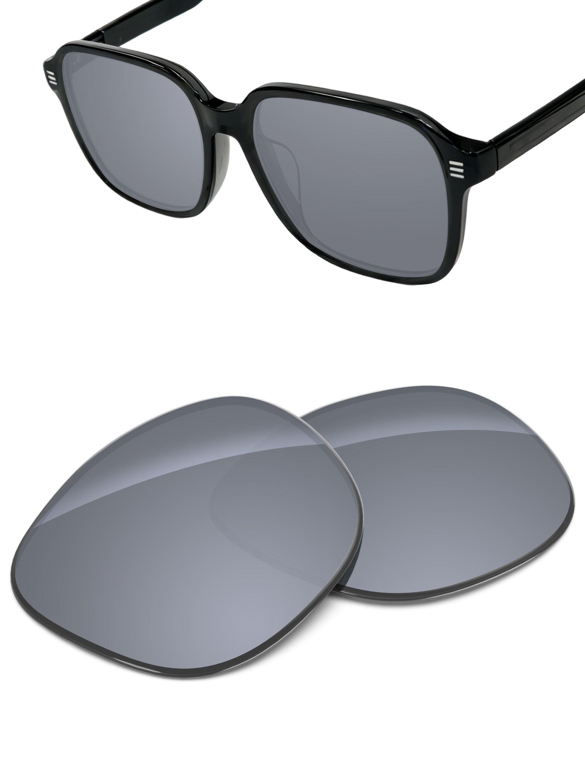 Silver Metallic FlashMirror™-Non-Polarized