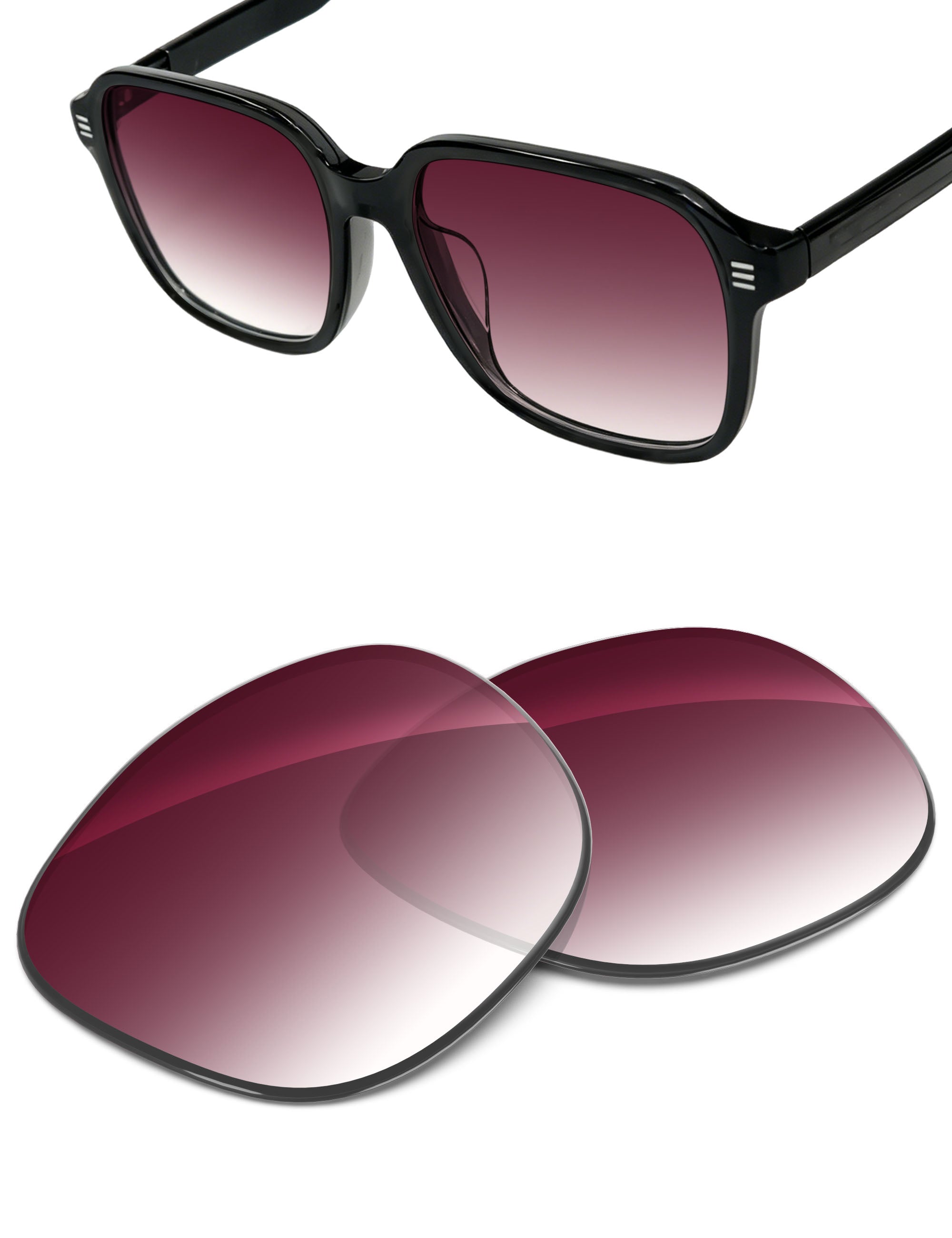 Wine Red Gradient-Non-Polarized