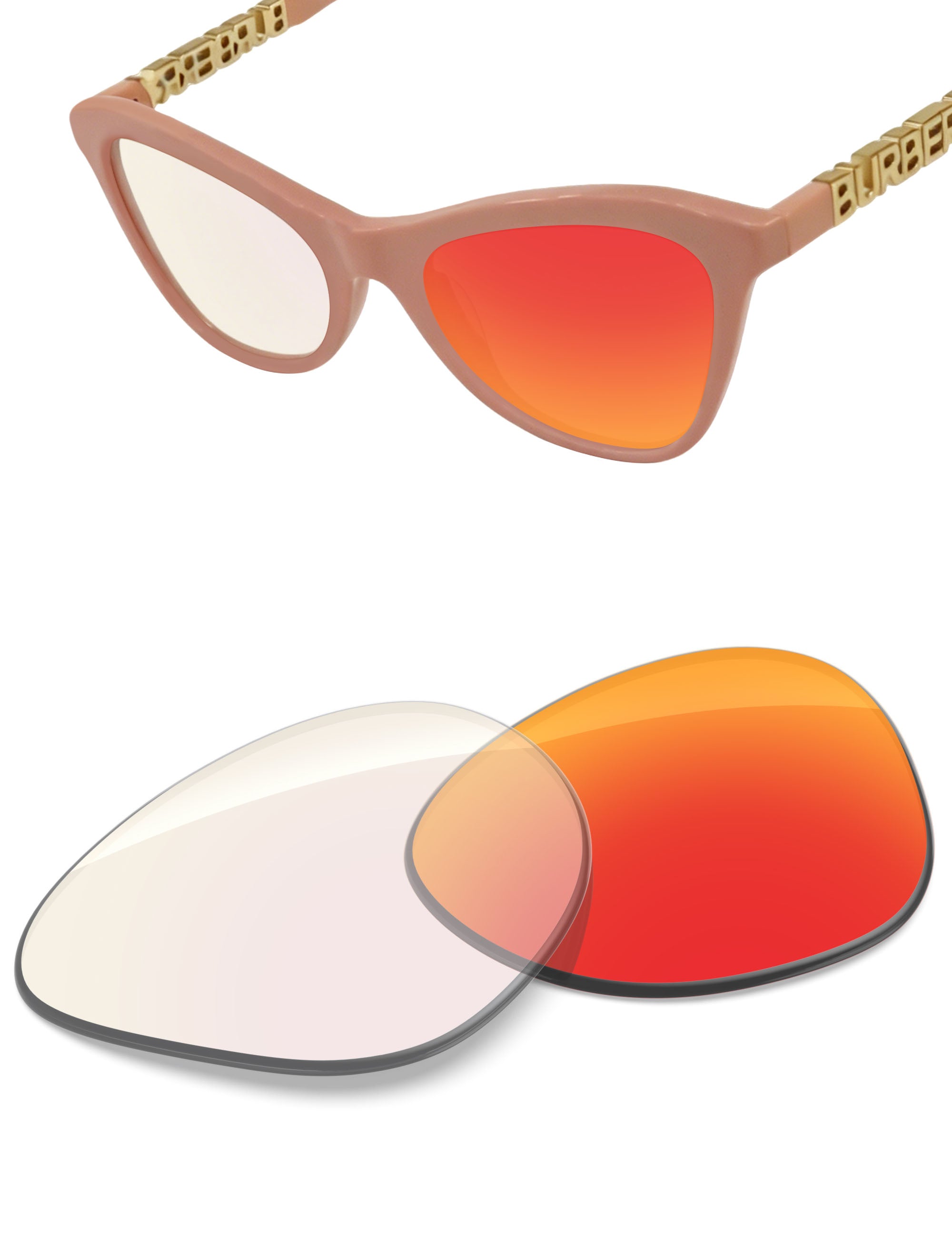Fire Red FFlashMirror™ Photochromic-Non-Polarized