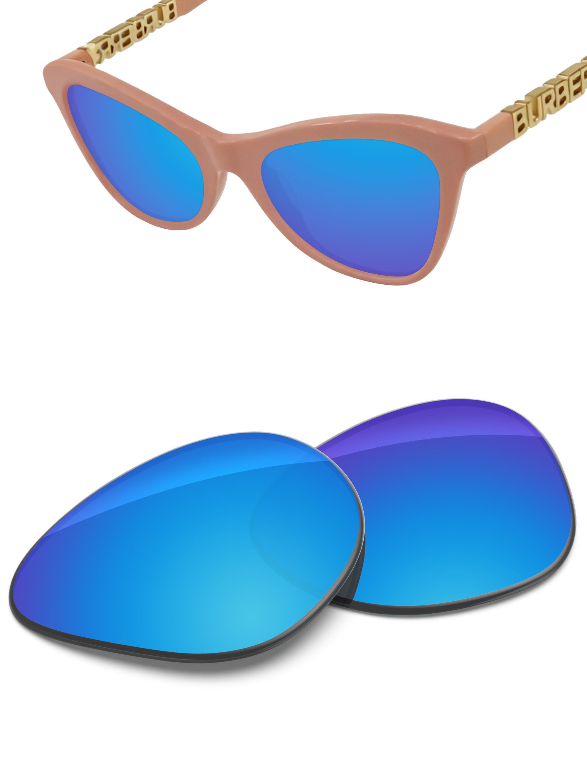 Sky Blue FlashMirror™-Non-Polarized