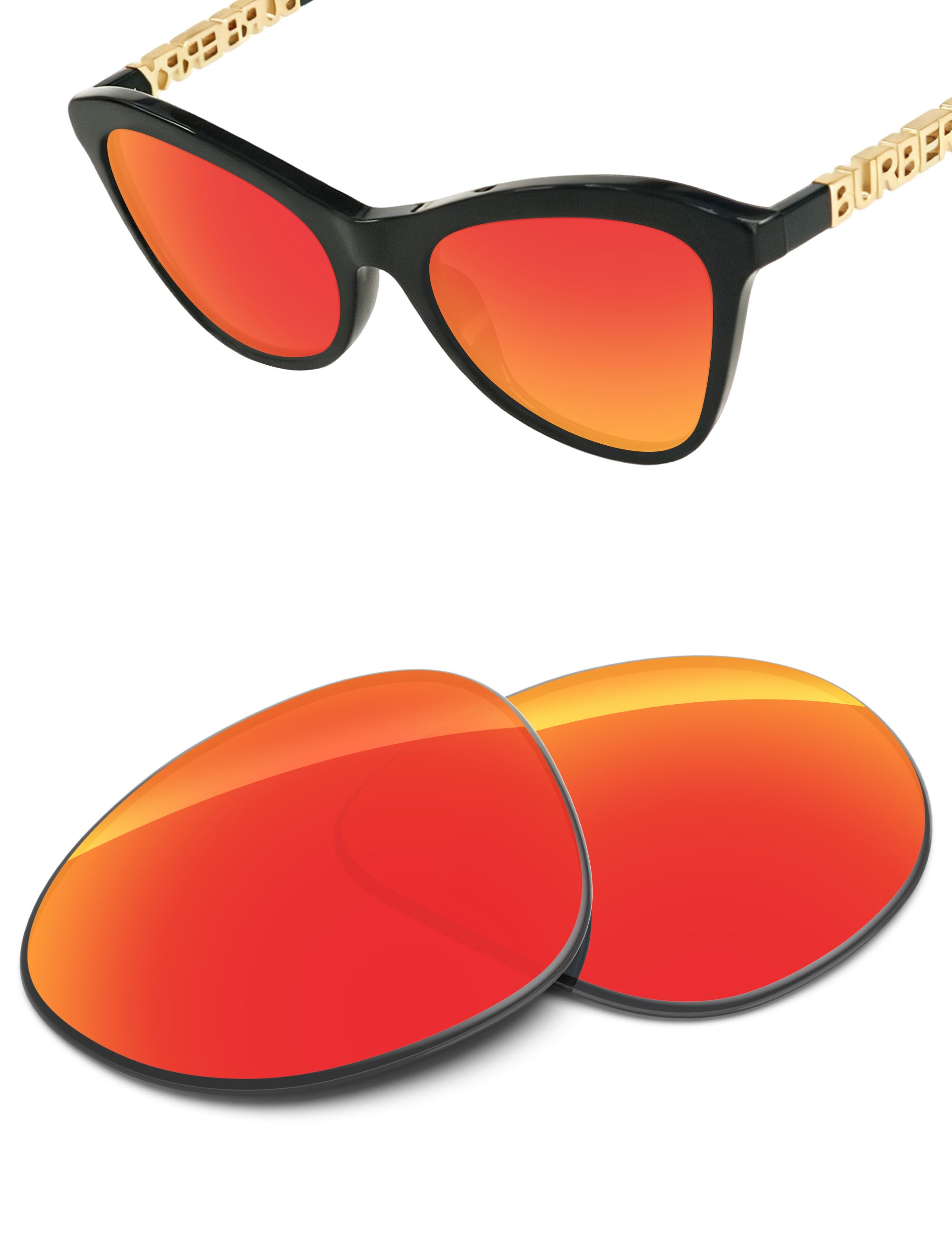 Fire Red FlashMirror™-Non-Polarized