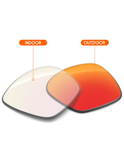 Fire Red FlashMirror™ Photochromic-Non-Polarized