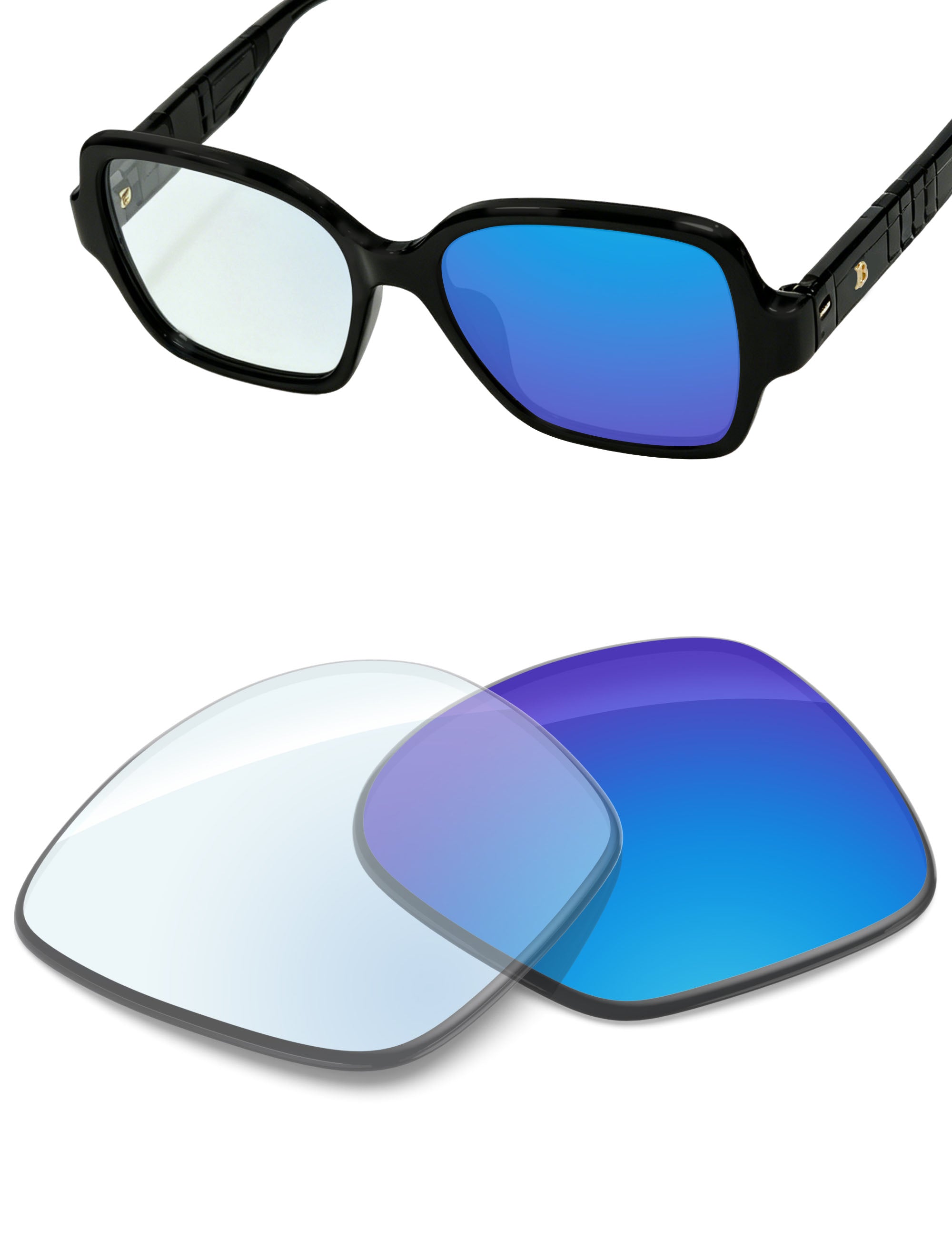 Sky Blue FlashMirror™ Photochromic-Non-Polarized
