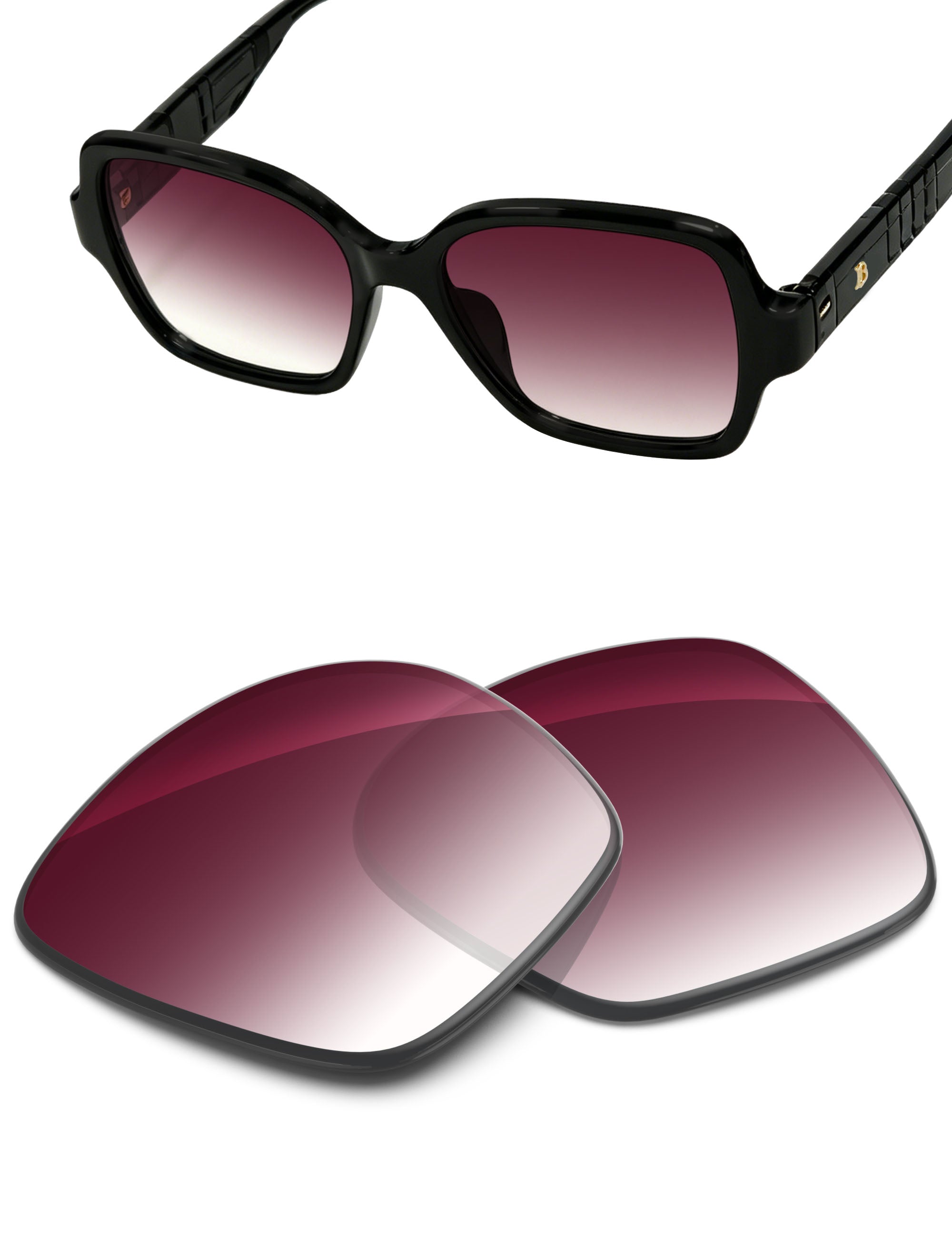 Wine Red Gradient-Non-Polarized