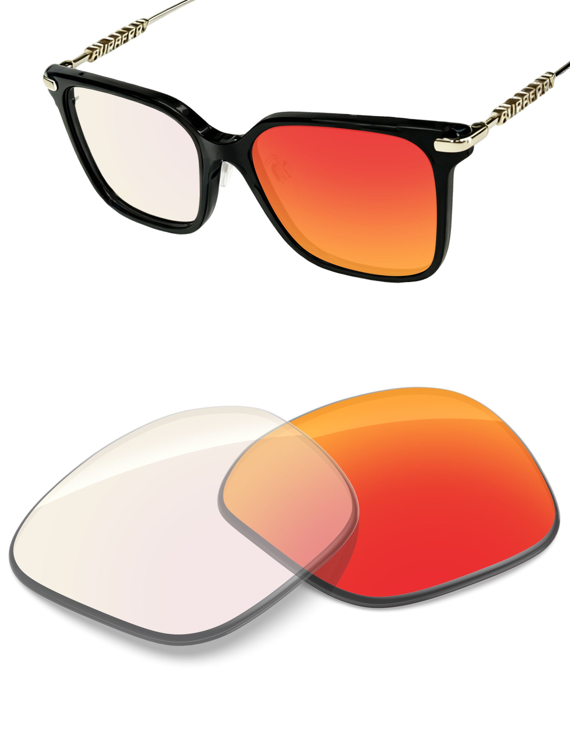 Fire Red FlashMirror™ Photochromic-Non-Polarized