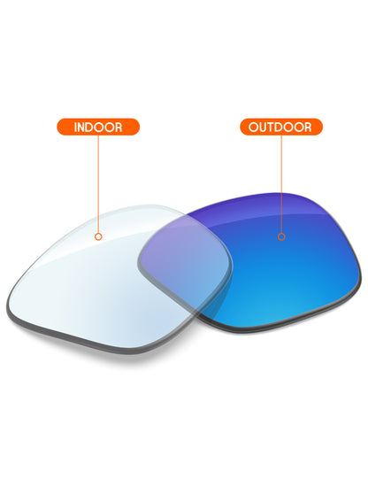 Sky Blue FlashMirror™ Photochromic-Non-Polarized