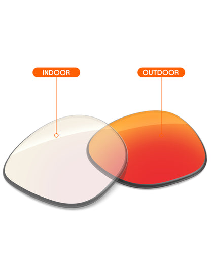 Fire Red FlashMirror™ Photochromic-Non-Polarized