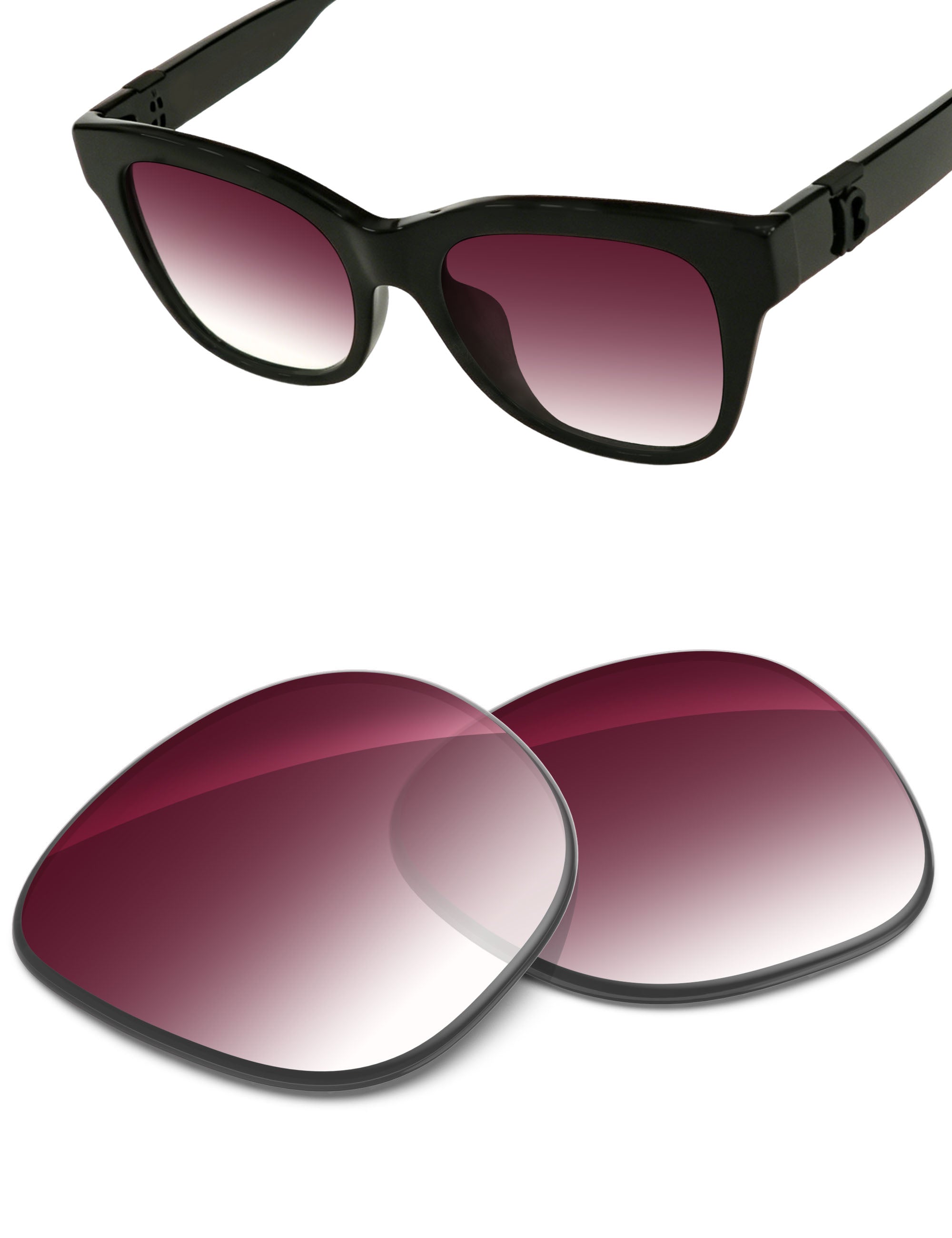 Wine Red Gradient-Non-Polarized