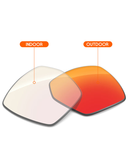 Fire Red FlashMirror™ Photochromic-Non-Polarized