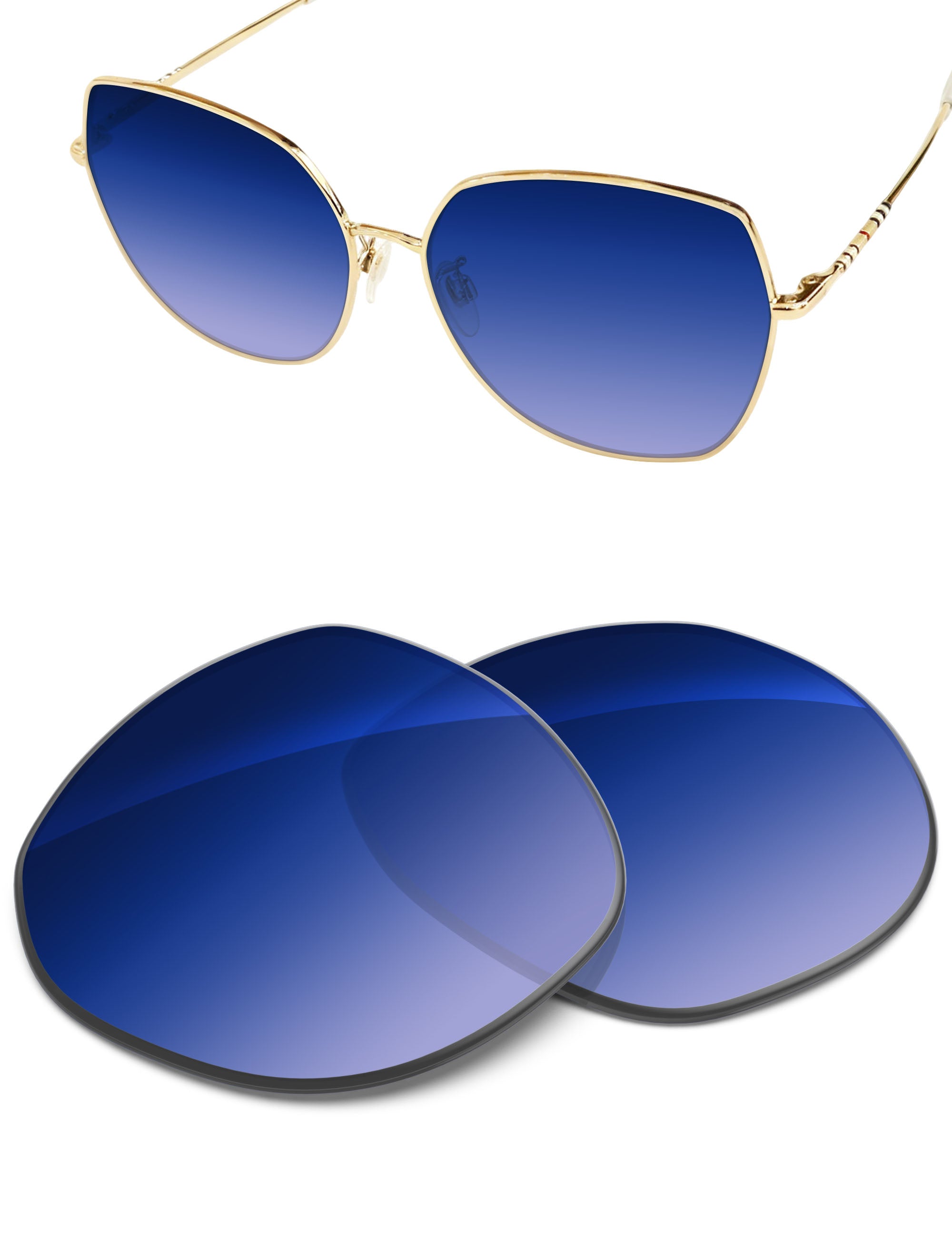 Aqua Blue Gradient-Non-Polarized