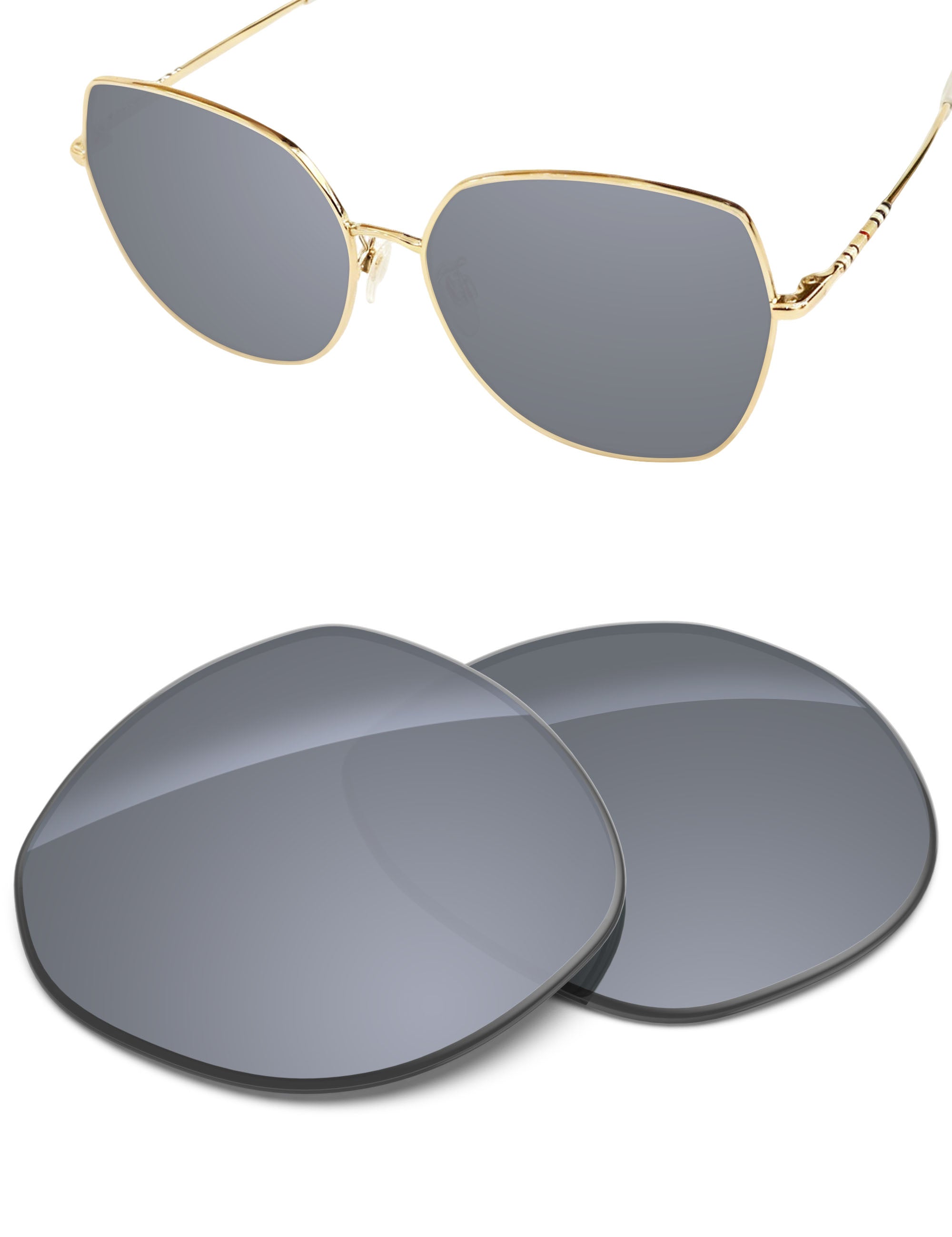 Silver Metallic FlashMirror™-Non-Polarized