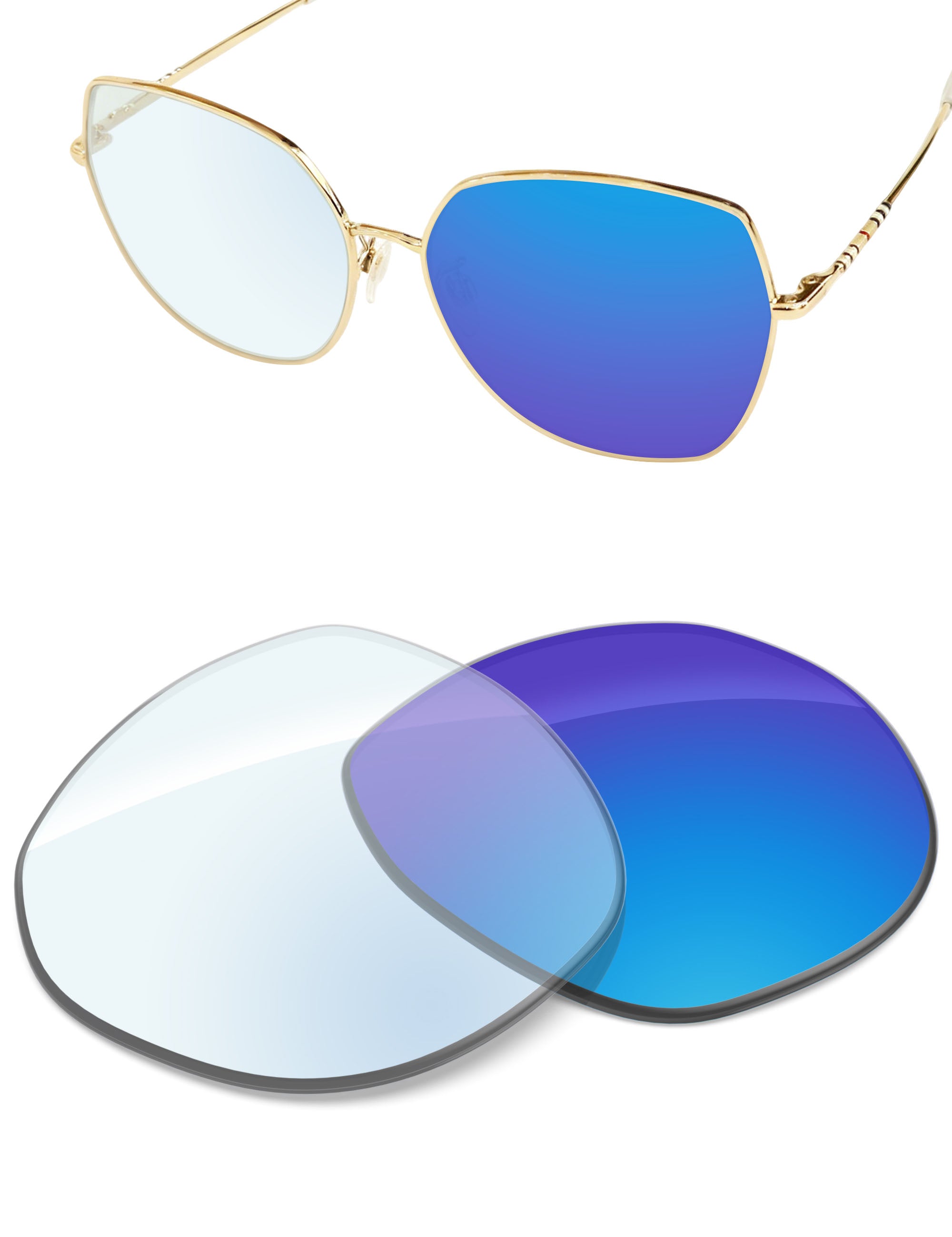 Sky Blue FlashMirror™ Photochromic -Non-Polarized