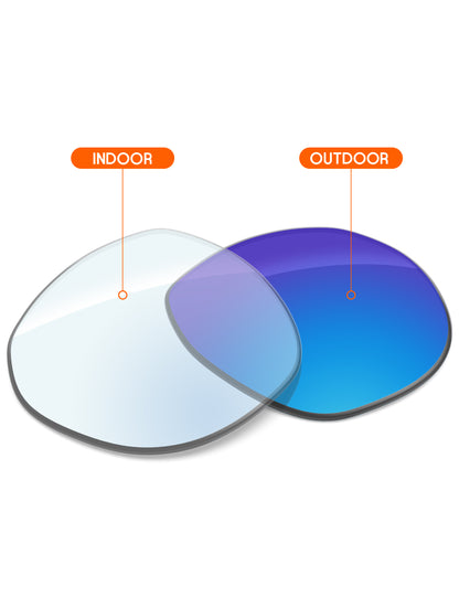 Sky Blue FlashMirror™ Photochromic -Non-Polarized