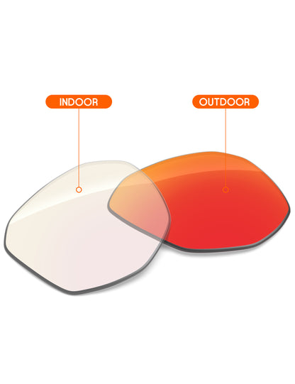Fire Red FlashMirror™ Photochromic-Non-Polarized